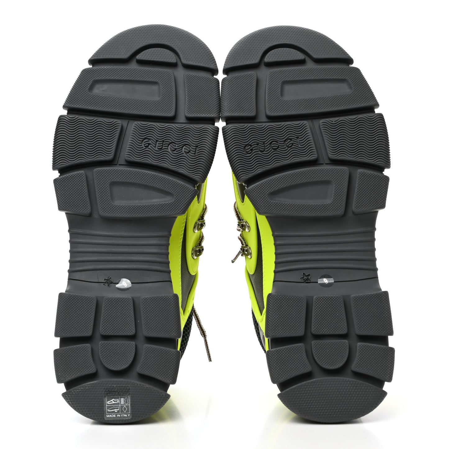 X SEGA Mesh Technical Canvas Calfskin Reflective Mens Flashtrek Sneakers 9 Neon Yellow Lotus