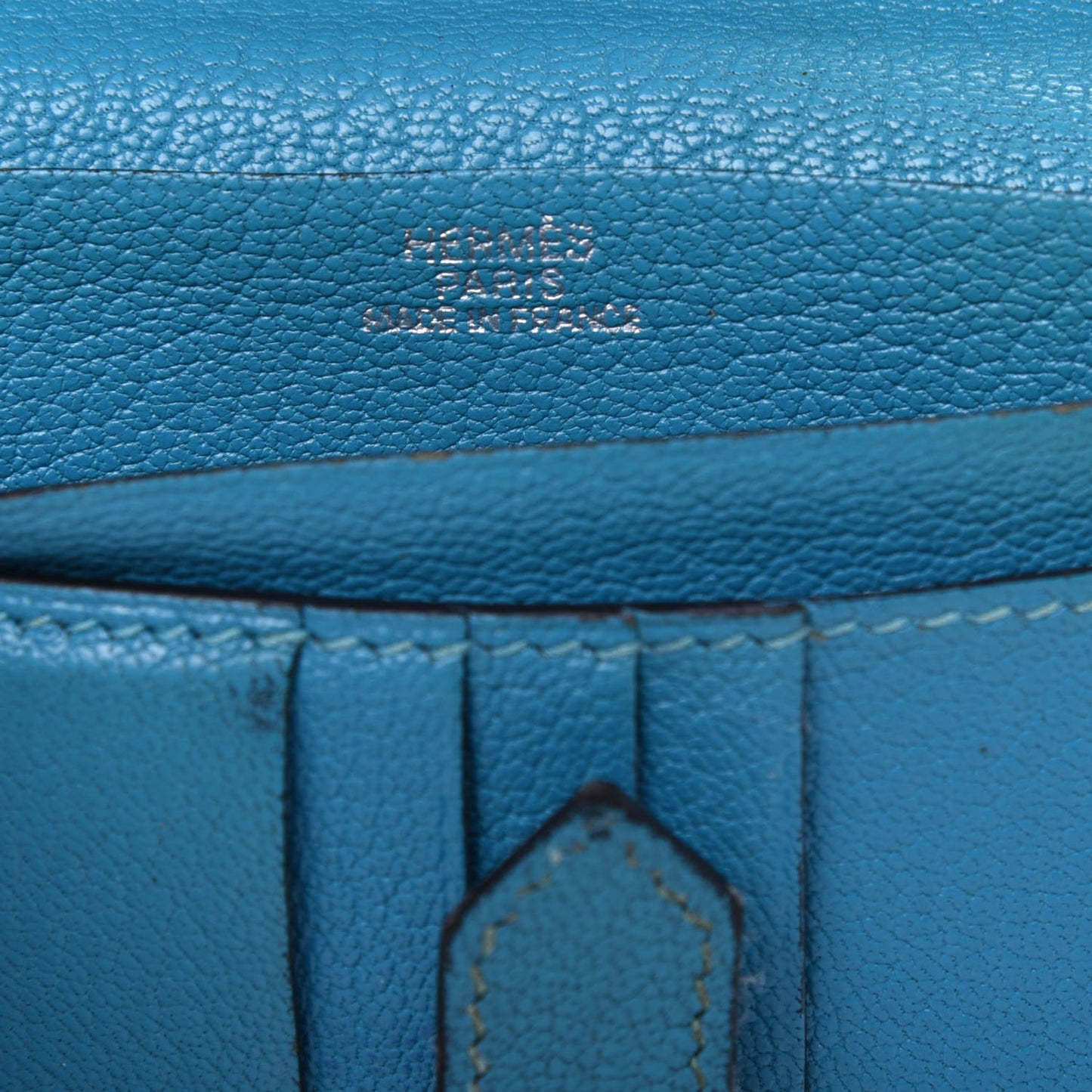 Chevre Mysore Compact Bearn Wallet Blue Jean