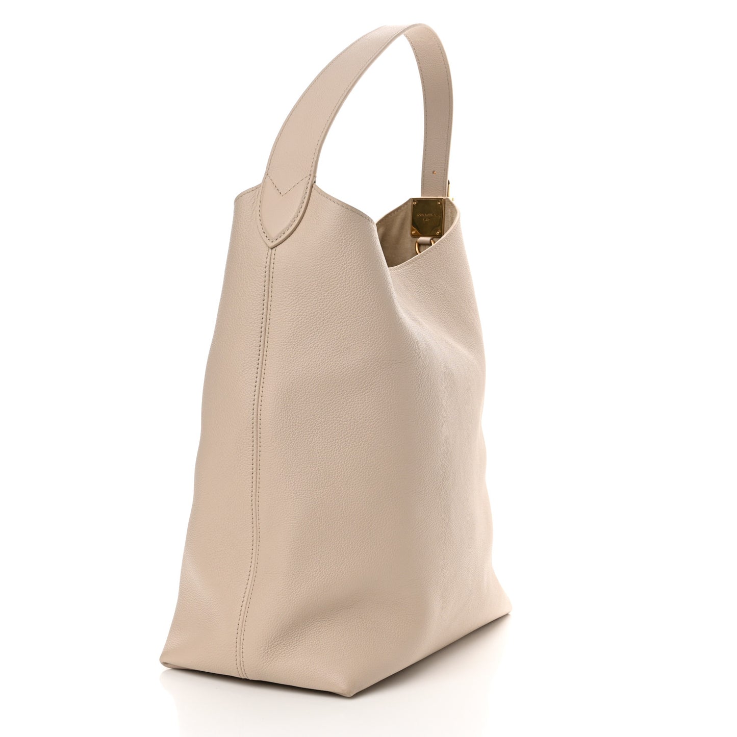 Grained Calfskin Low Key Hobo MM Limestone