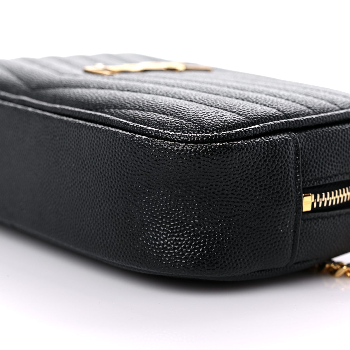 Grain De Poudre Matelasse Monogram Mini Lou Camera Bag Black