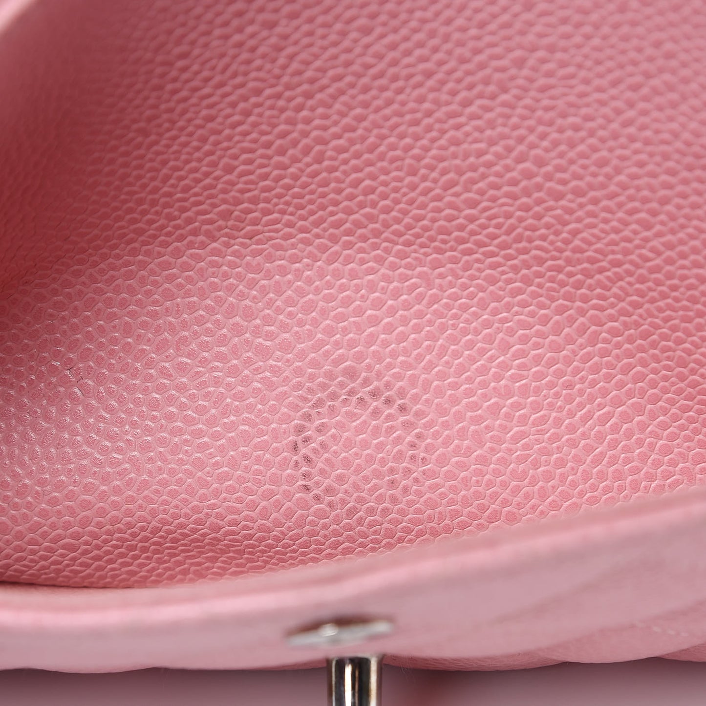 Caviar Quilted Medium Double Flap Pink