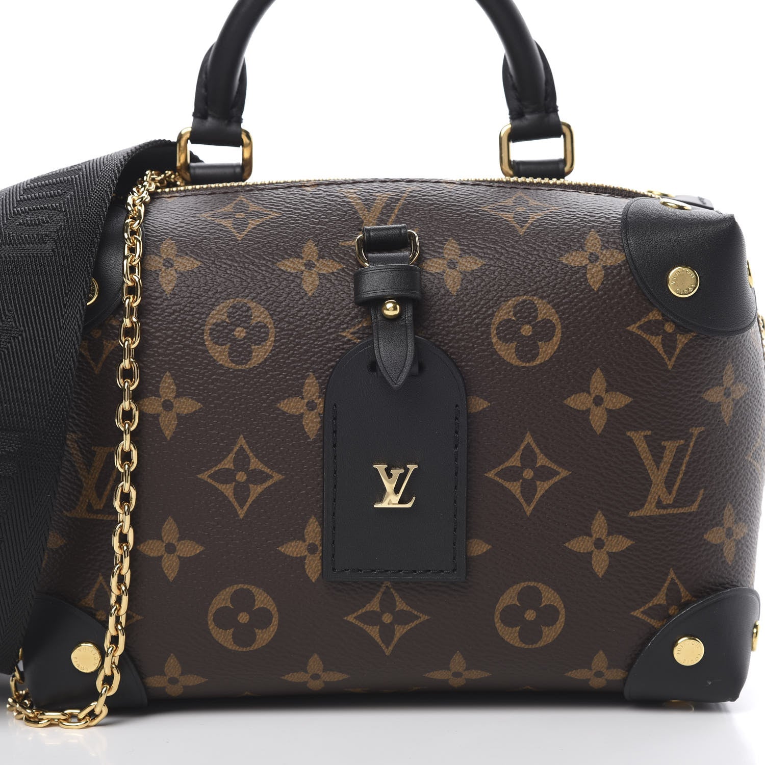 Louis Vuitton Monogram Petite Malle Souple Black 8 of 11