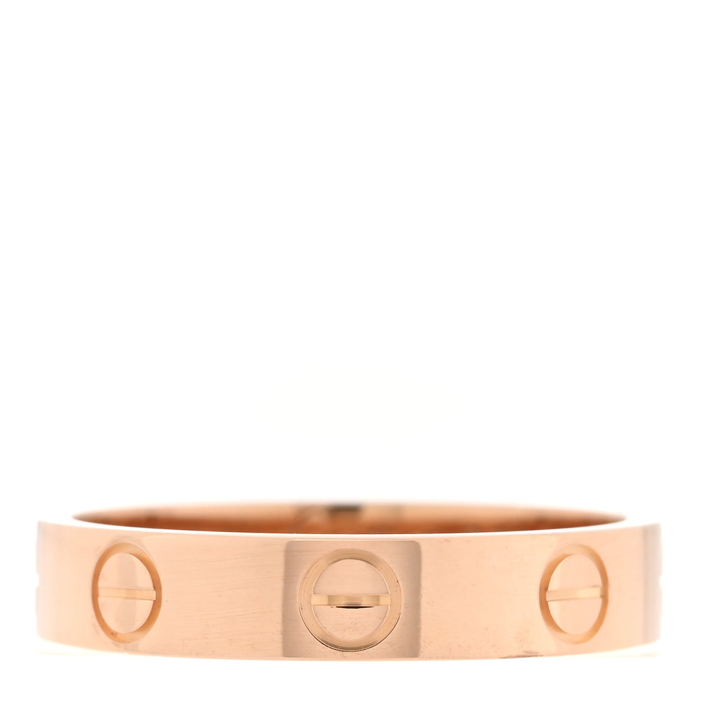 18K Pink Gold 3.5mm LOVE Wedding Band Ring 51 5.75