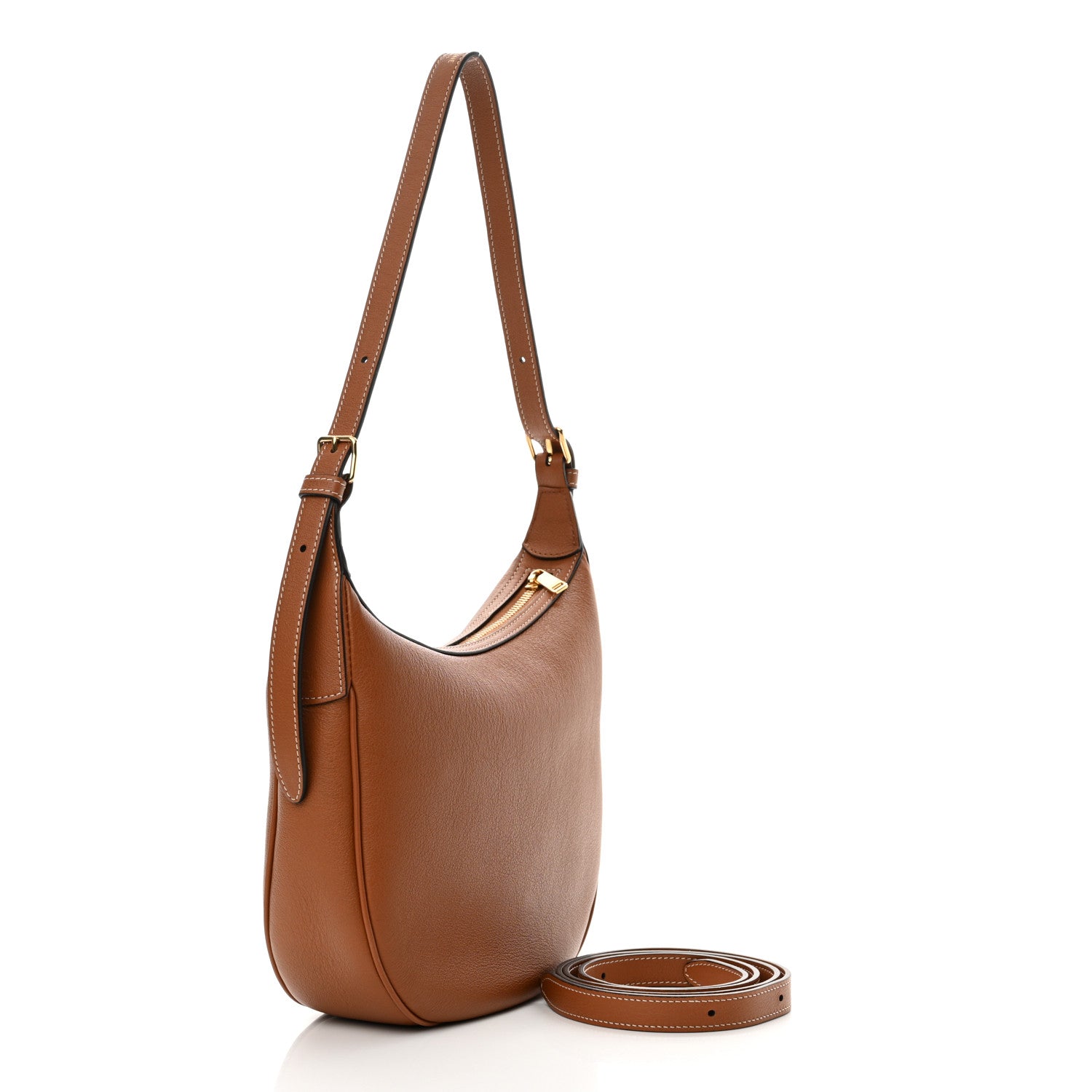 Celine Supple Calfskin Small Triomphe Heloise Shoulder Bag Tan 3 of 11