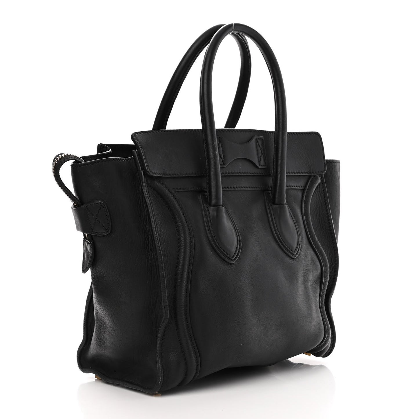 Smooth Calfskin Micro Luggage Black