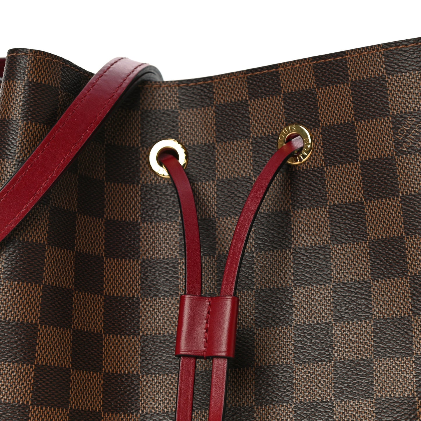 Damier Ebene Neonoe MM Cherry Berry