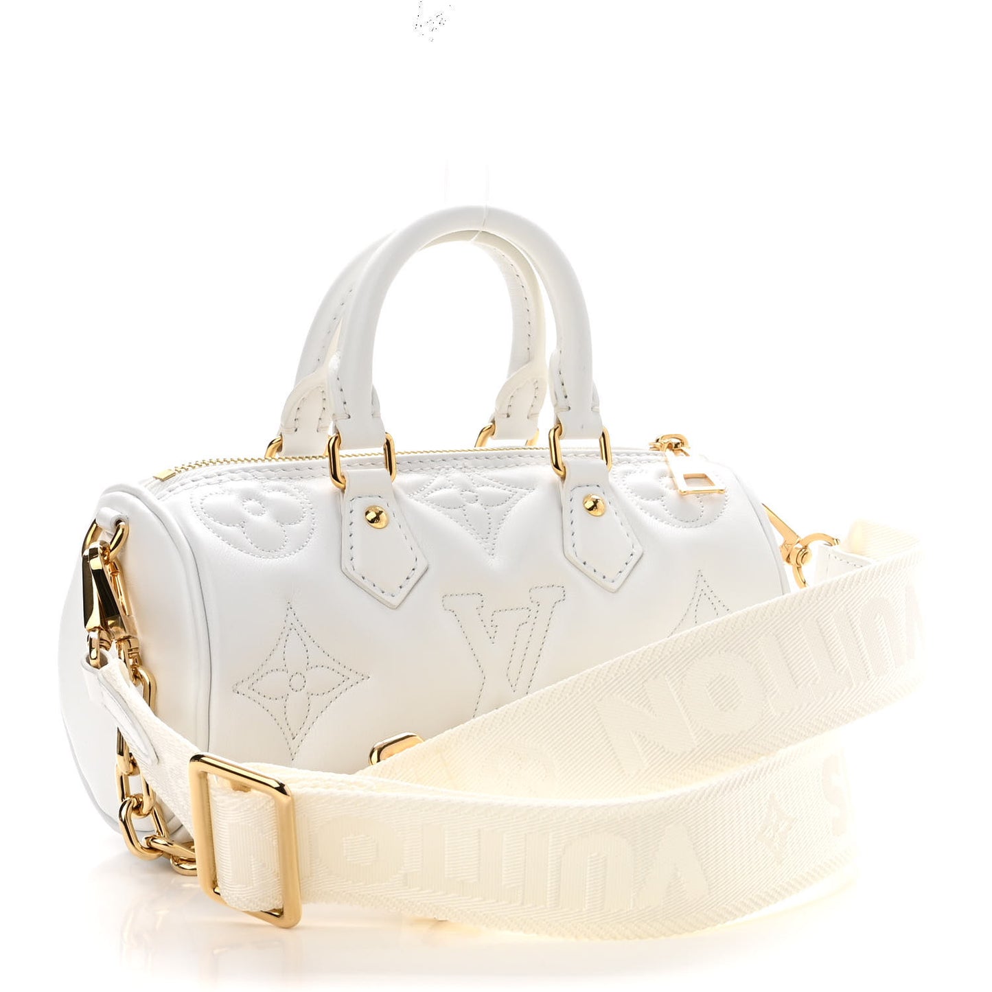 Calfskin Bubblegram Papillon BB Snow White