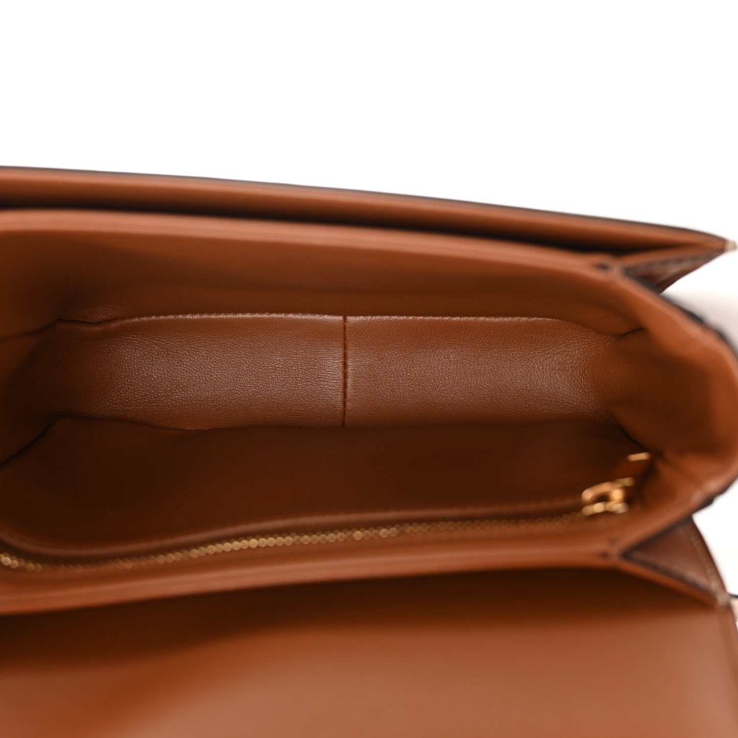 Calfskin Triomphe Canvas Teen Triomphe Bag Tan
