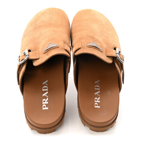 Suede Scamosciato Mens Mules 10 Desert Beige