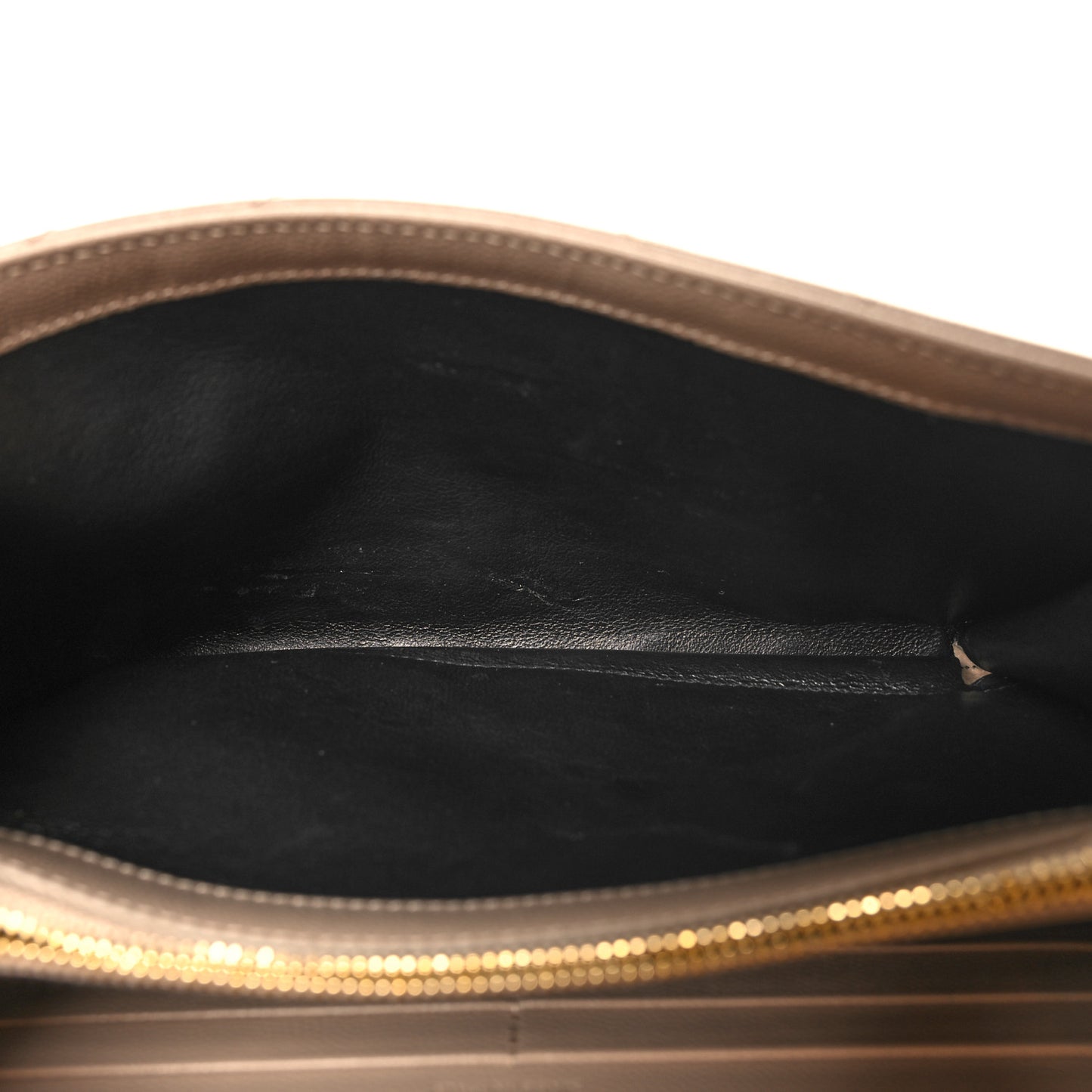 Grain De Poudre Matelasse Chevron Monogram Chain Wallet Nude Powder