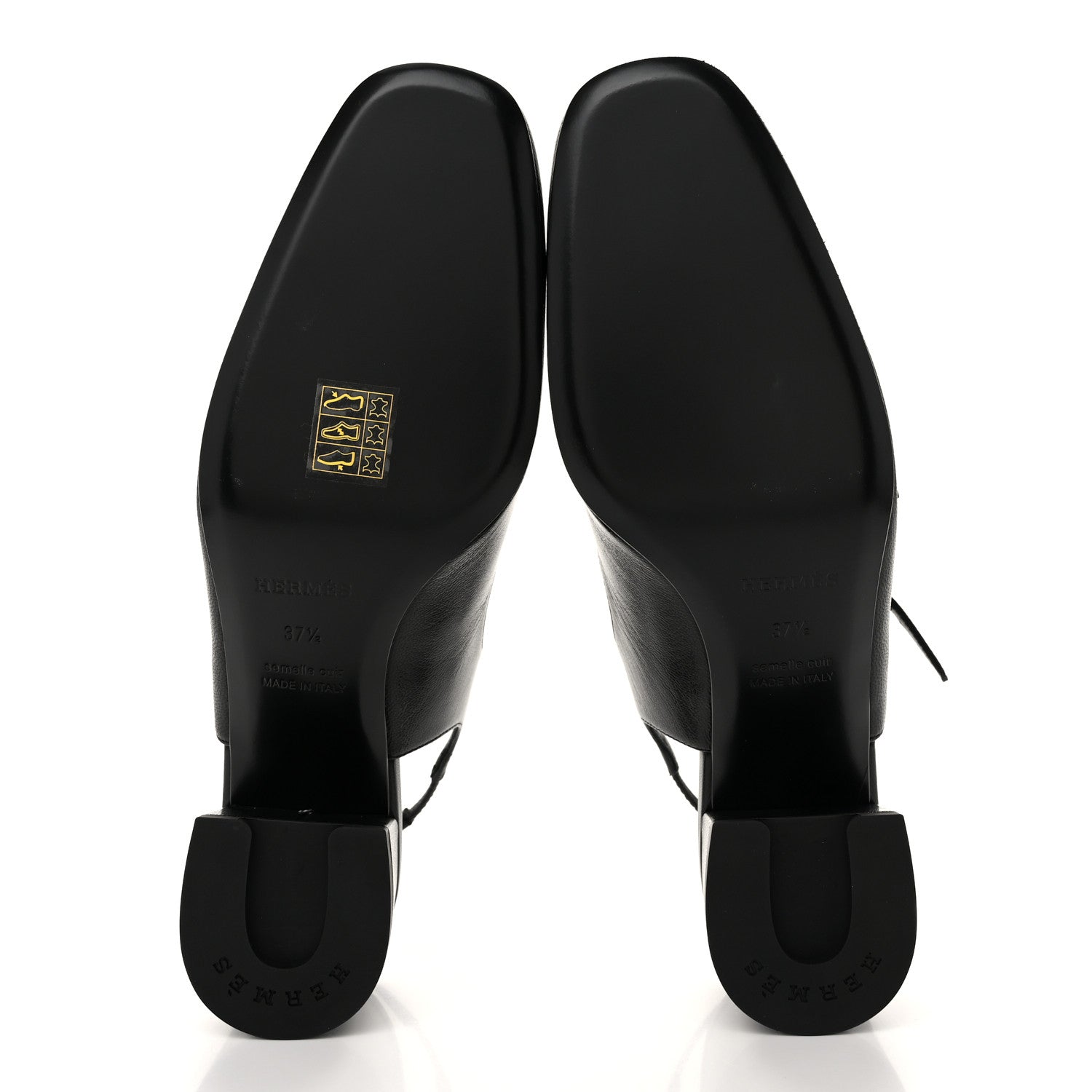 Hermes Goatskin Jackie 50 Pumps 37.5 Black 5 of 11