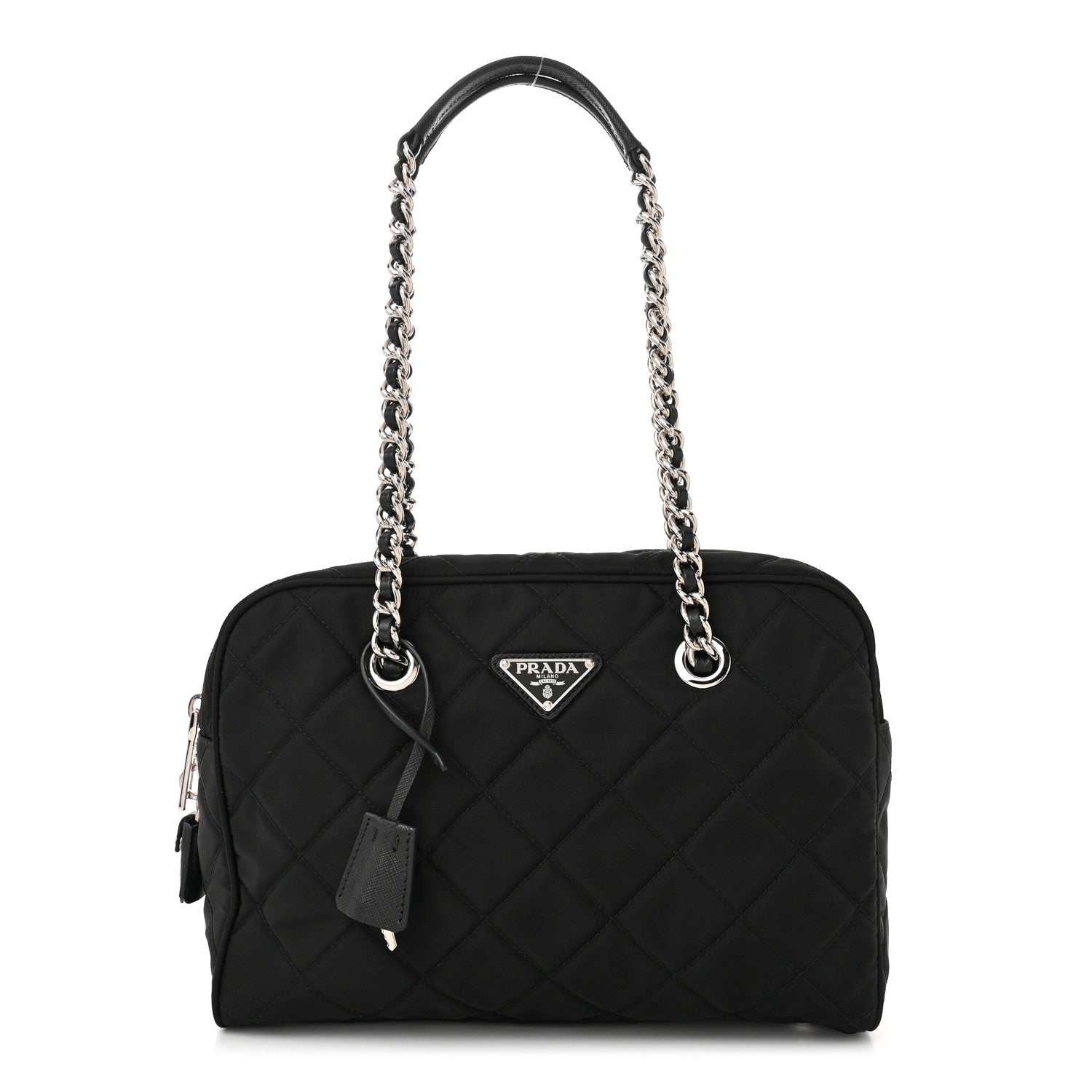【美品✨】PRADA 2way キルティング　 TESSUTO IMPUNTU Prada Nylon Tessuto Impuntu Quilted Shoulder Bag Black 1654250