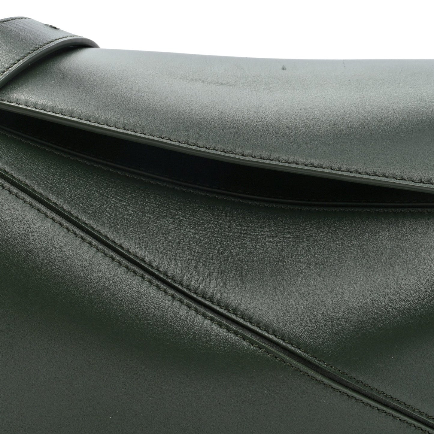 Satin Calfskin Monochrome Medium Puzzle Bag Vintage Khaki
