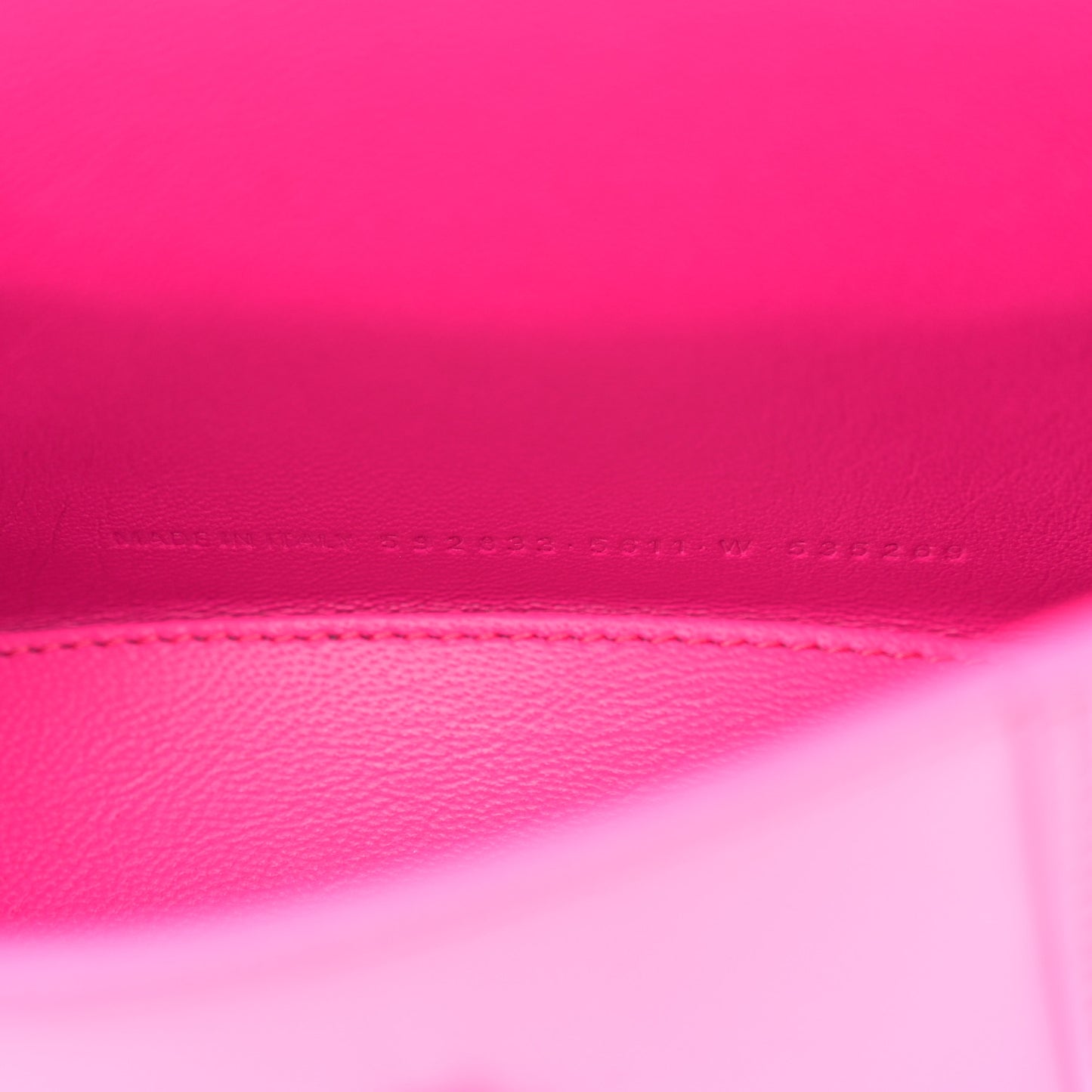 Shiny Box Calfskin Hourglass Top Handle Bag XS Acid Fuchsia