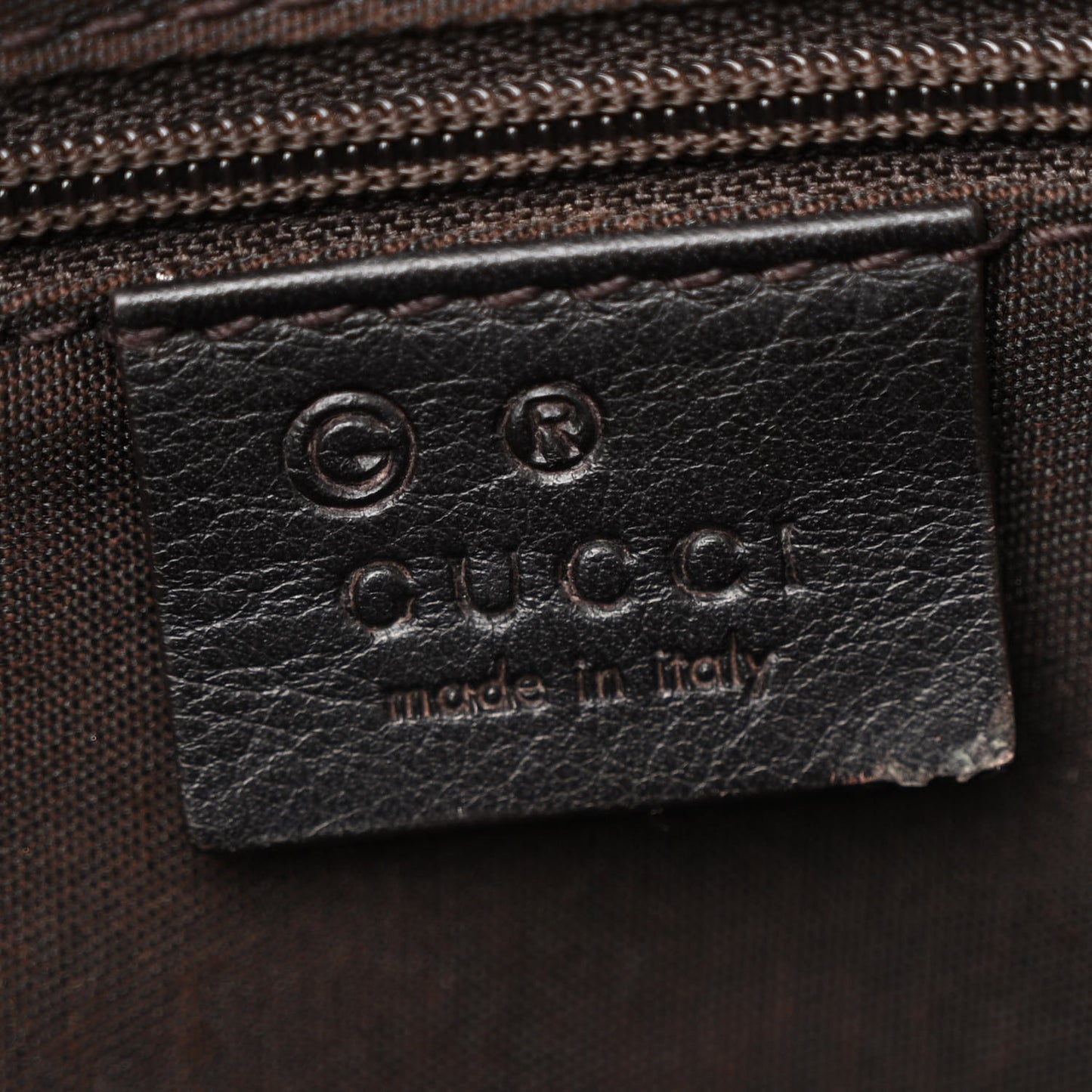 Monogram Crest Tote Brown