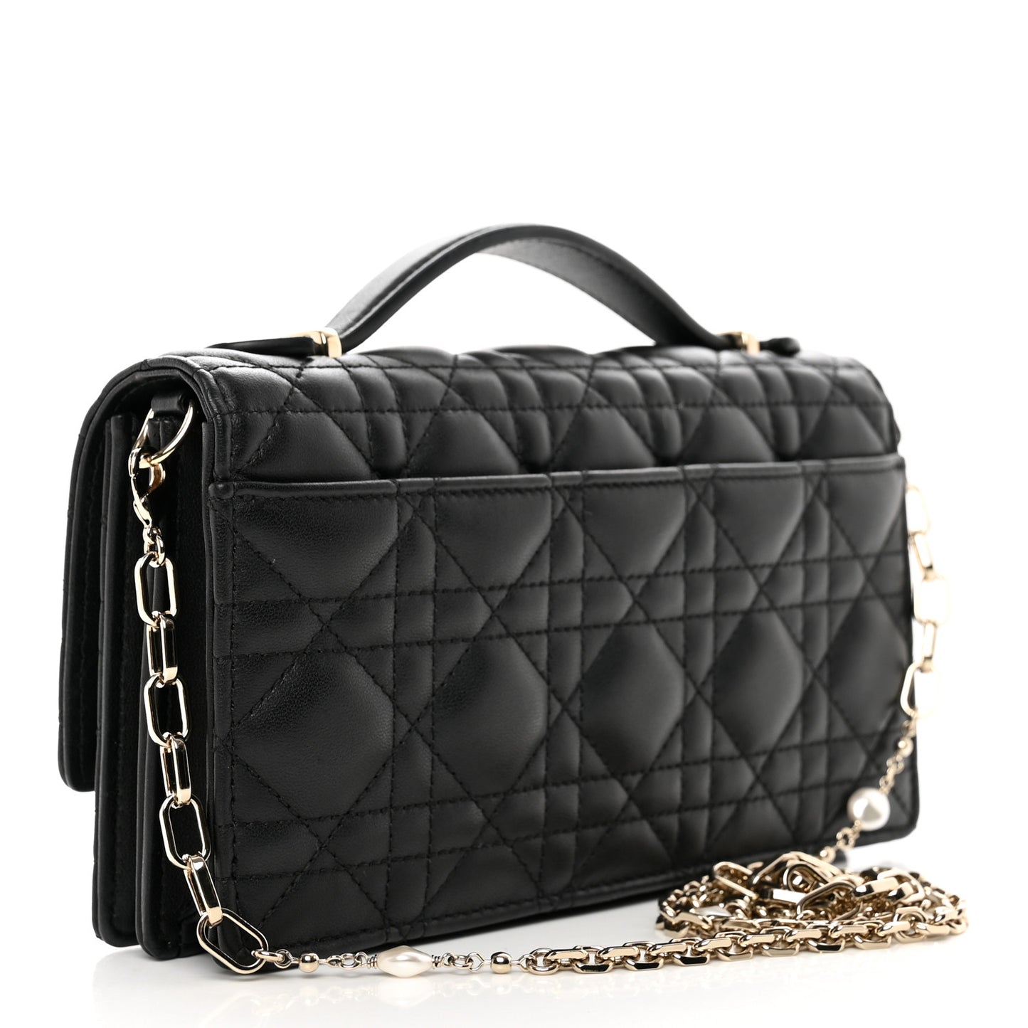 Lambskin Cannage Mini My Dior Bag Black