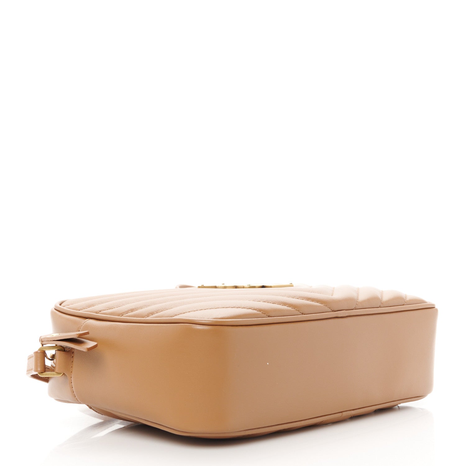 Saint Laurent Calfskin Matelasse Monogram Lou Camera Bag Cinnamon 4 of 11