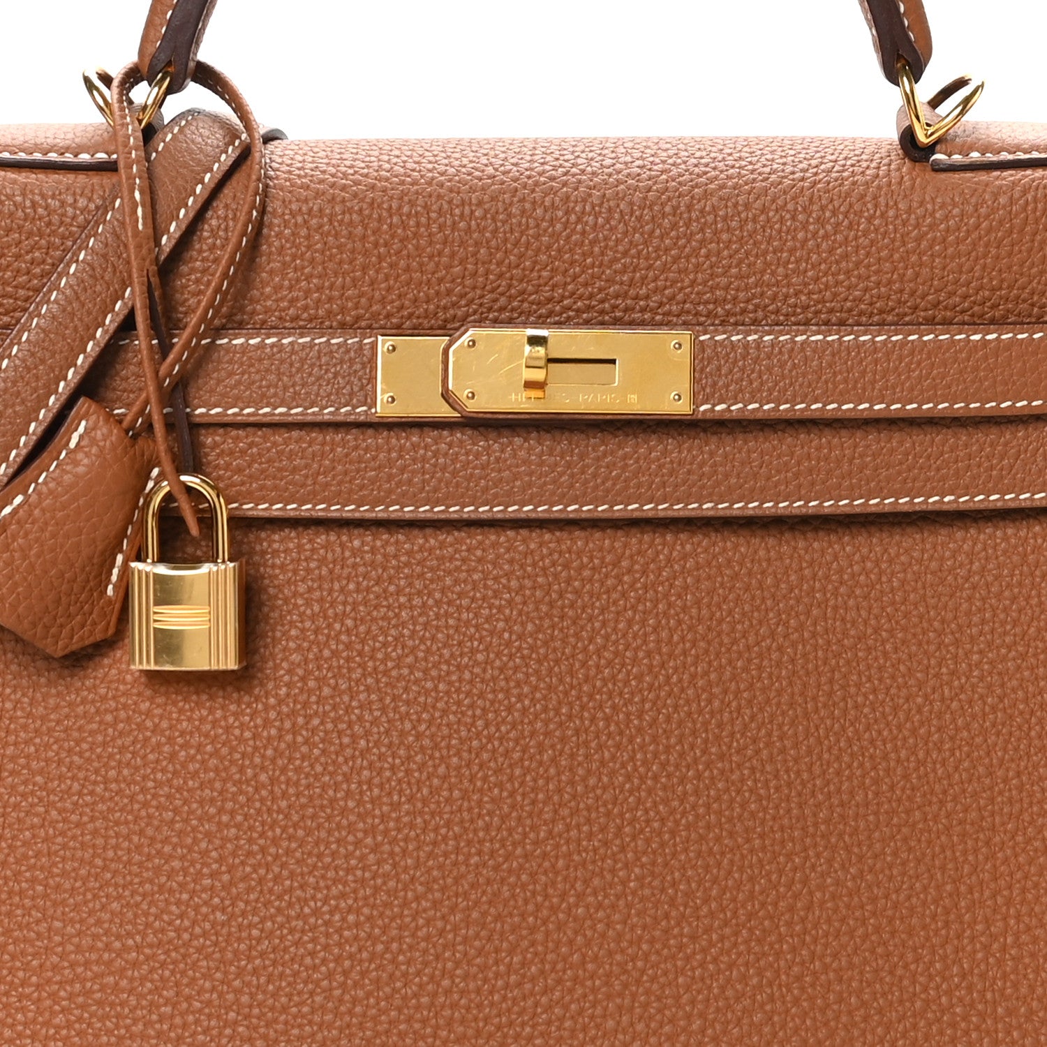 Hermes Togo Kelly Retourne 32 Gold 8 of 10