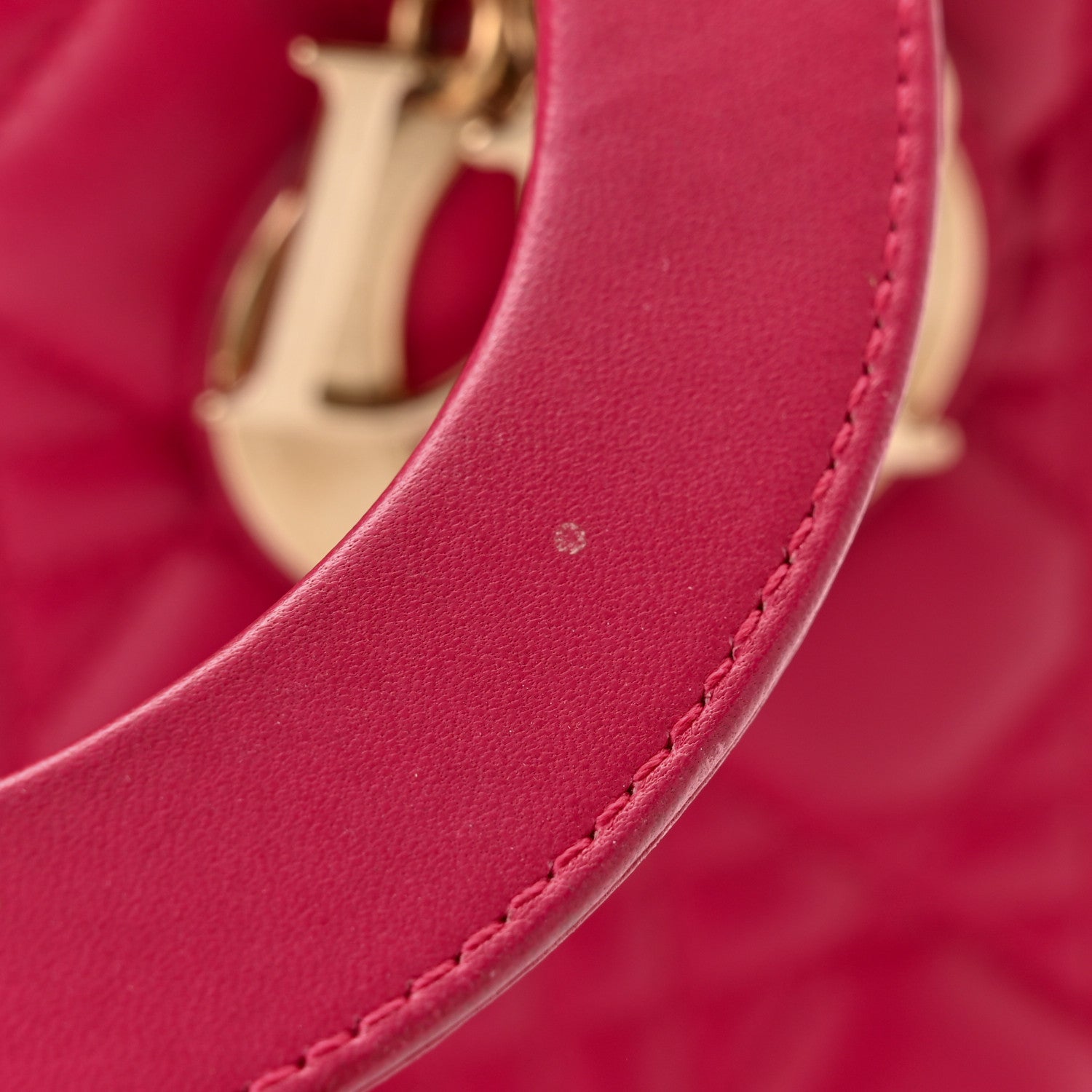 Christian Dior Lambskin Cannage Medium Lady Dior Pink 14 of 15