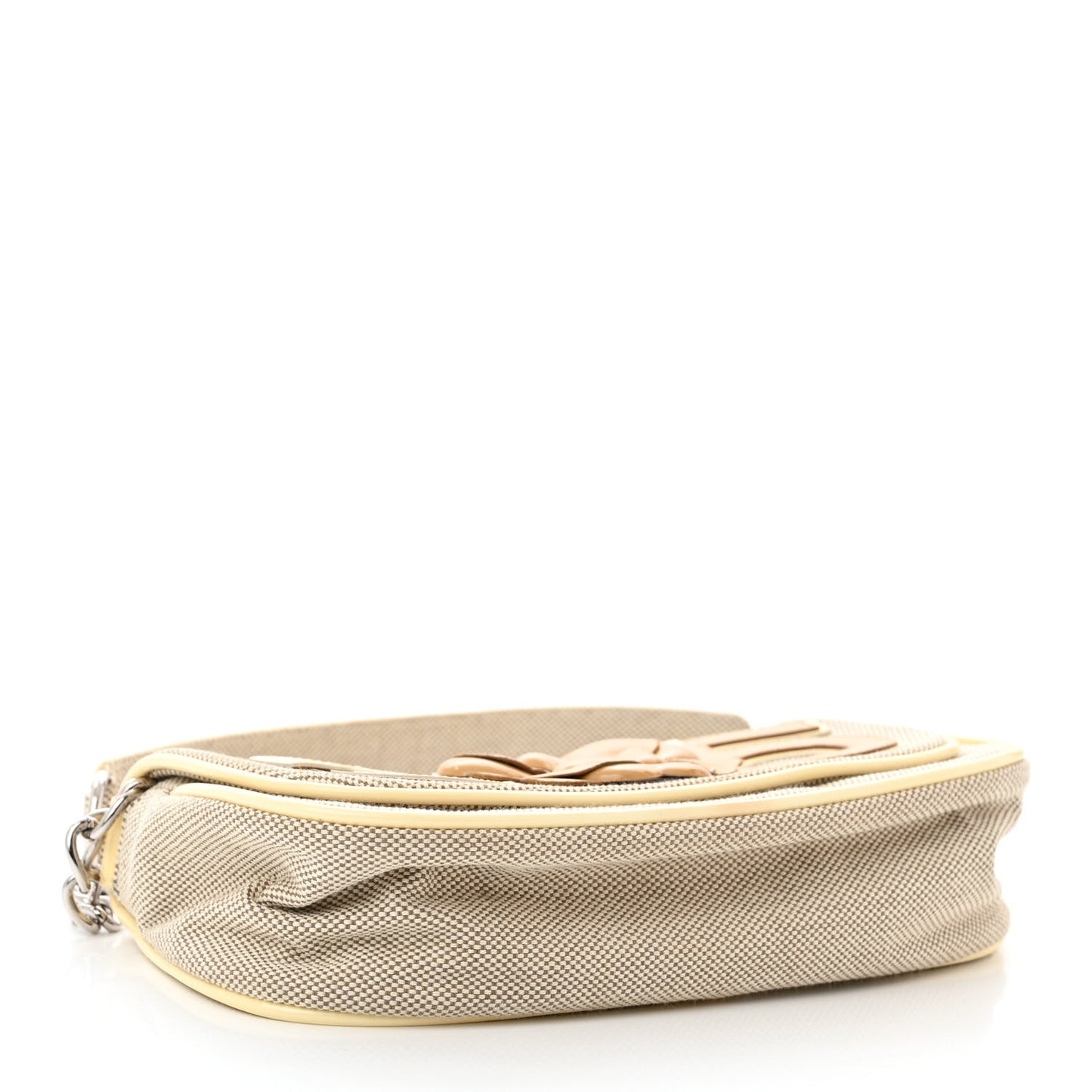 Canvas Camellia No. 5 Flap Beige Grey