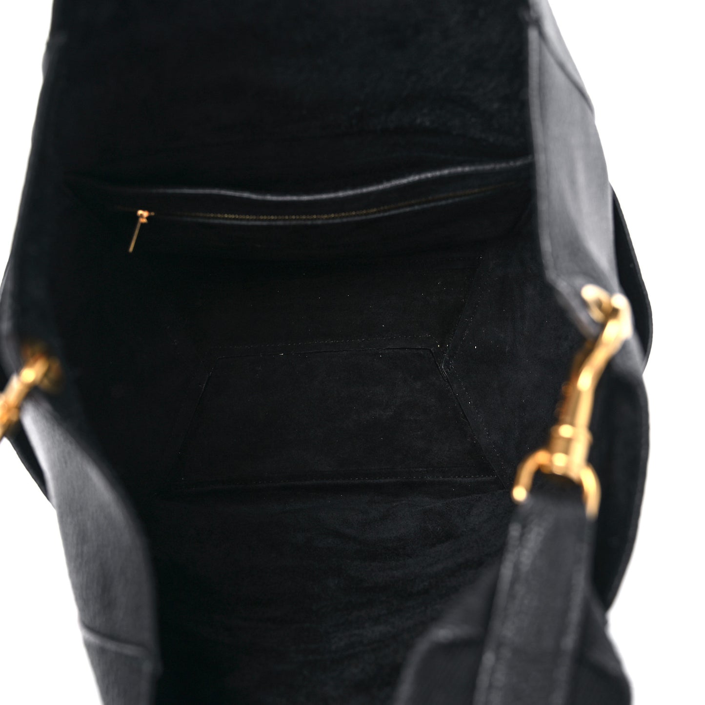 Soft Grained Calfskin Sangle Bucket Bag Black
