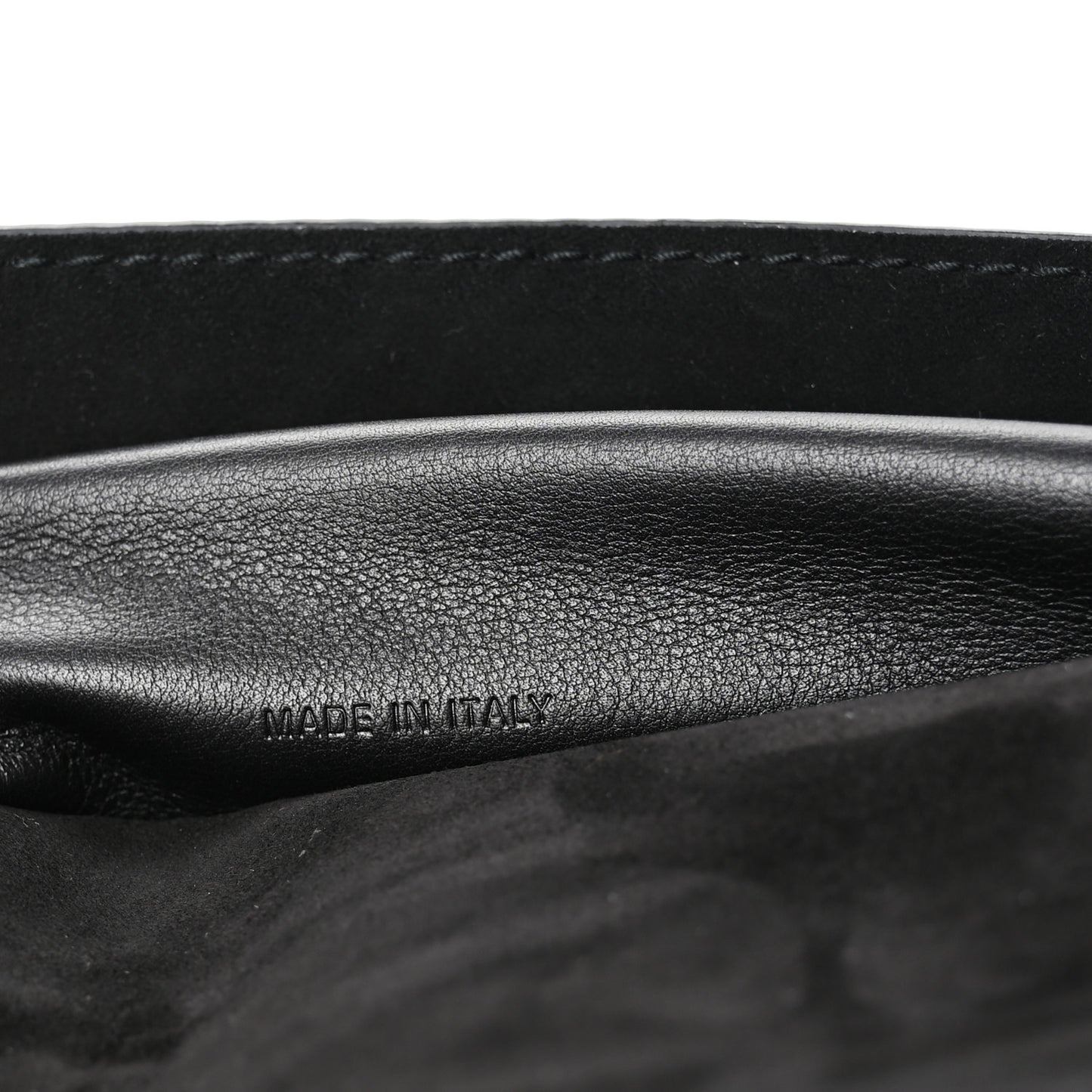 Calfskin Mini J'Adior Chain Flap Bag Black