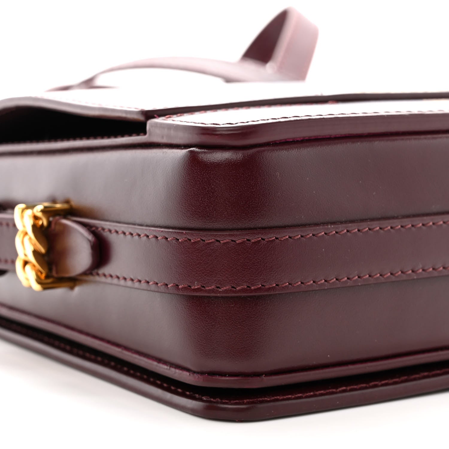 Burberry Smooth Calfskin Small Grace Bag Oxblood 9 of 11