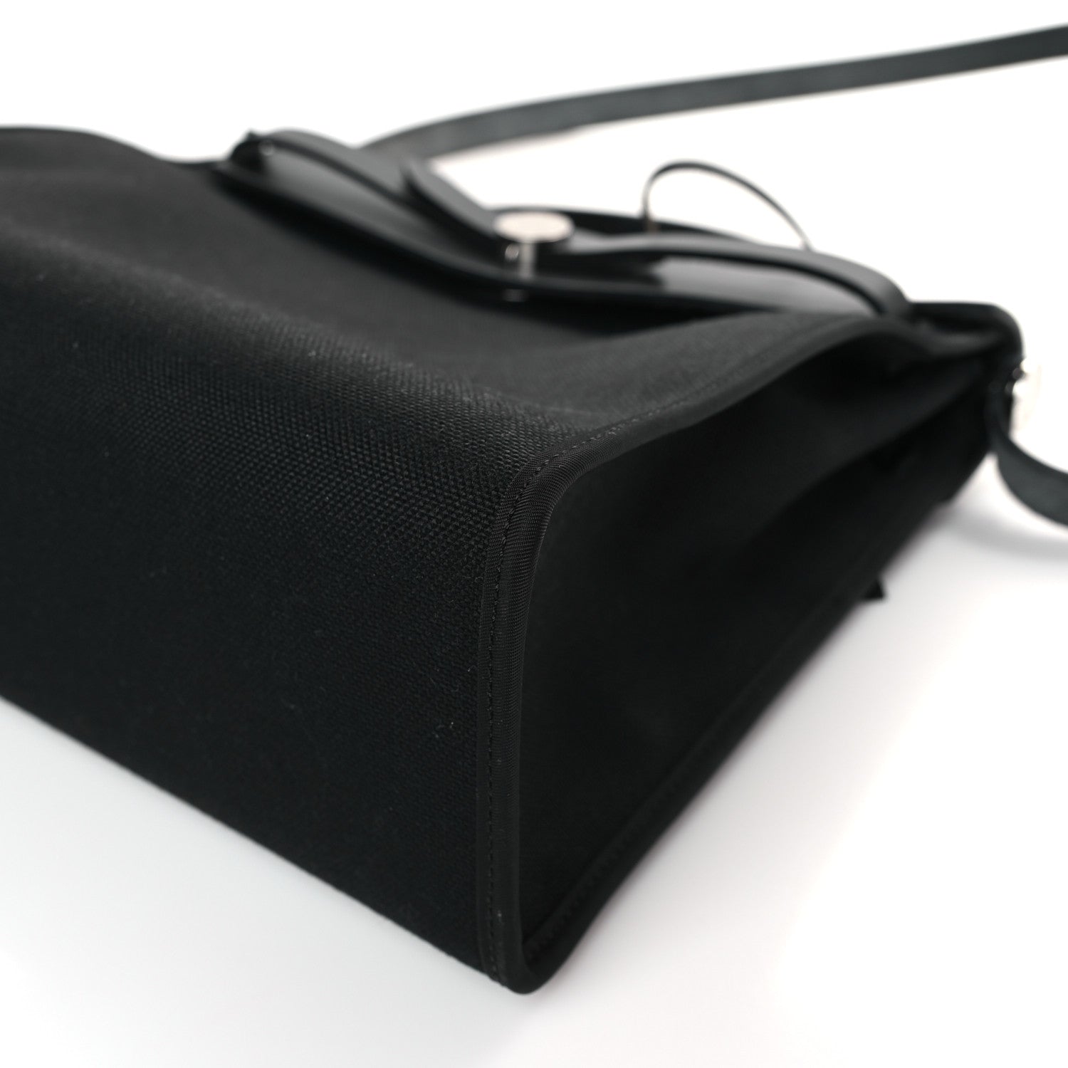 Hermes Military Toile Vache Hunter Herbag Zip PM 31 Black 7 of 8