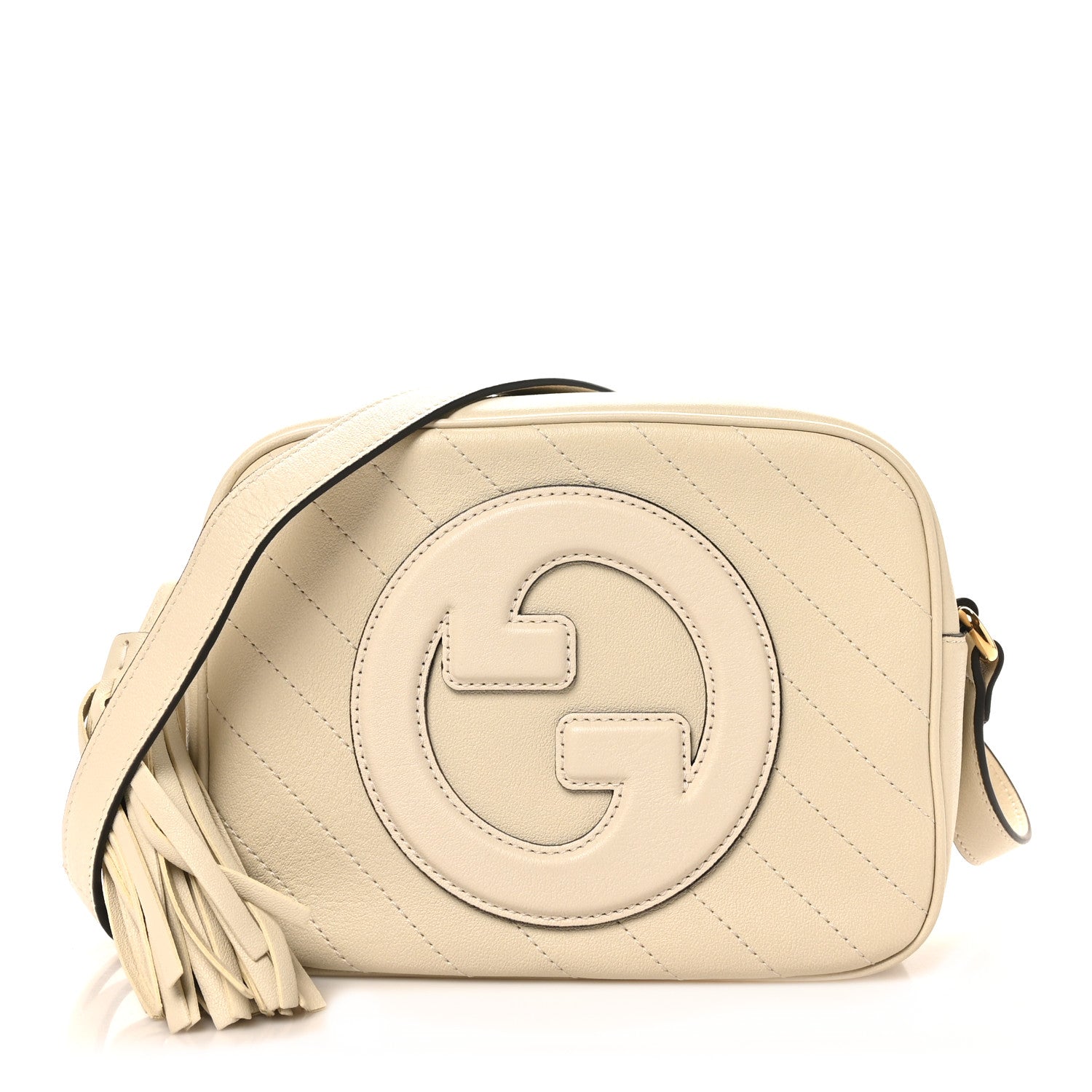 Gucci Sakai Be Green Calfskin Diagonal Stitched Small Blondie