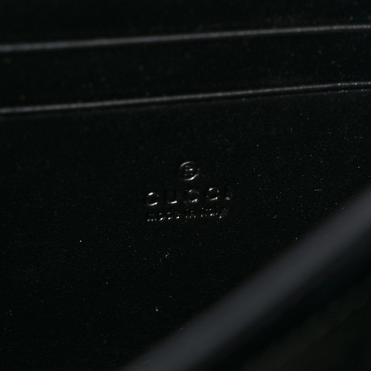 Calfskin Matelasse GG Marmont Chain Wallet Black