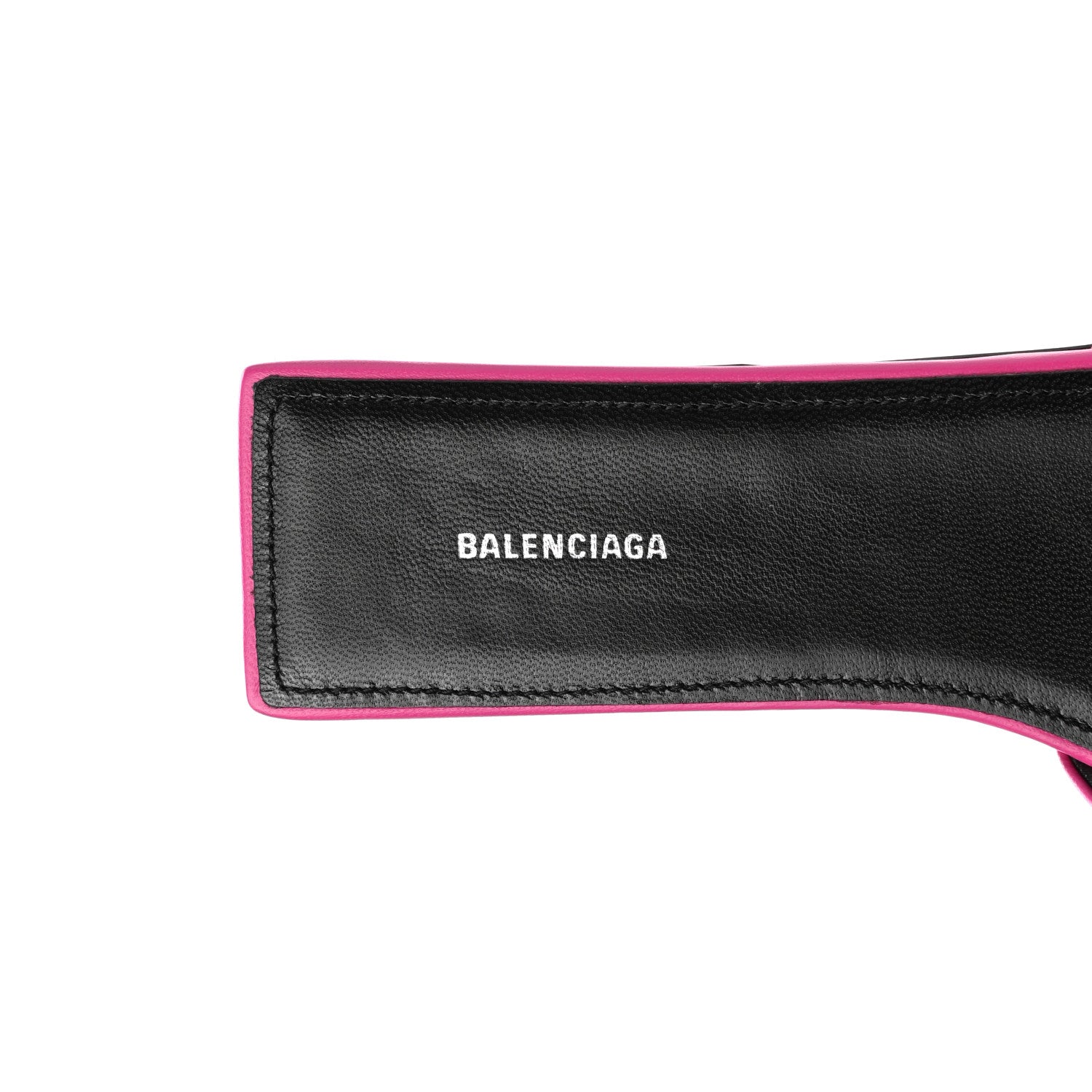 Balenciaga Soft Nappa Square Knife Bow Flat Slide Sandals 35 Magenta Pink 5 of 9