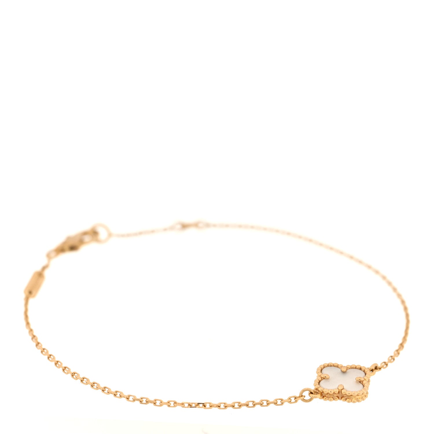 Van Cleef & Arpels 18K Yellow Gold Mother of Pearl Sweet Alhambra