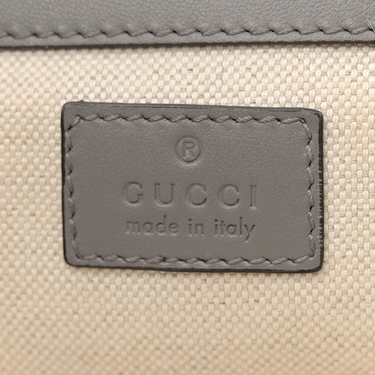 Gucci Calfskin GG Tennis Embossed Double Buckle Backpack Grey 6 of 13
