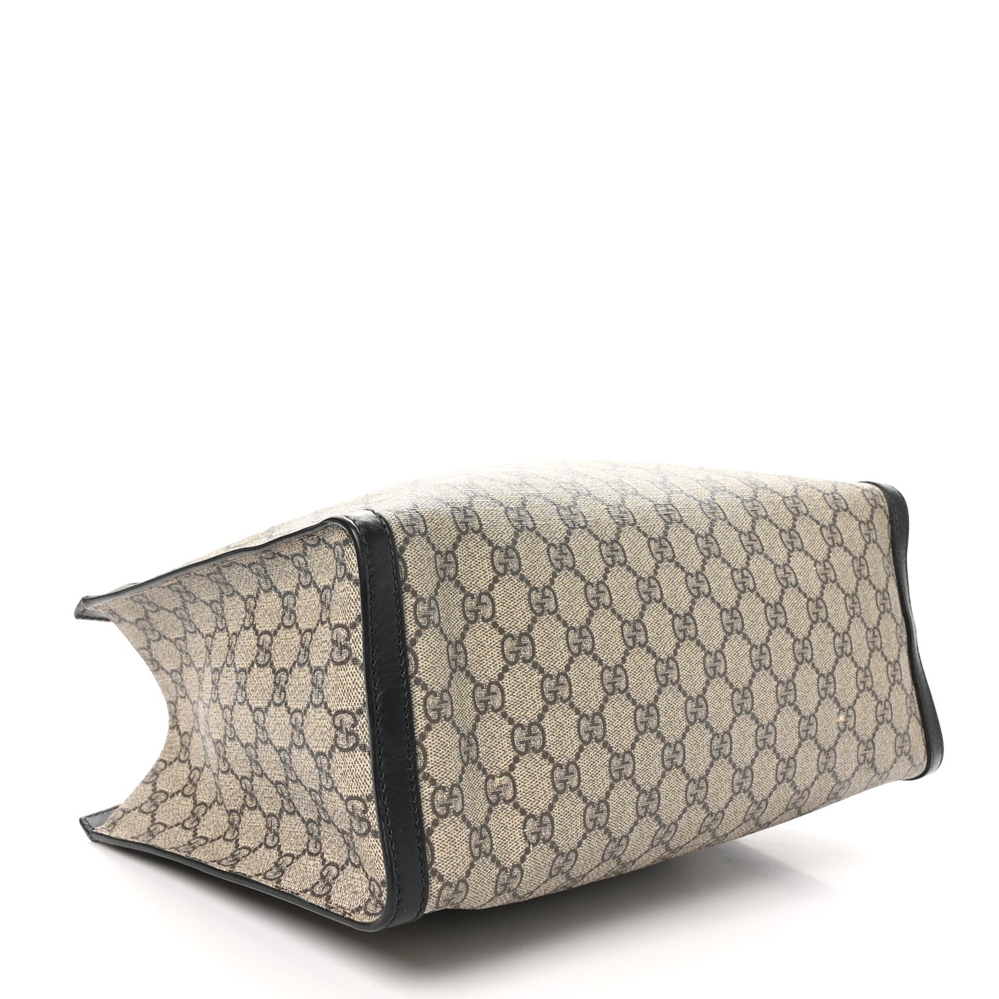 GG Supreme Monogram Medium Padlock Tote Black