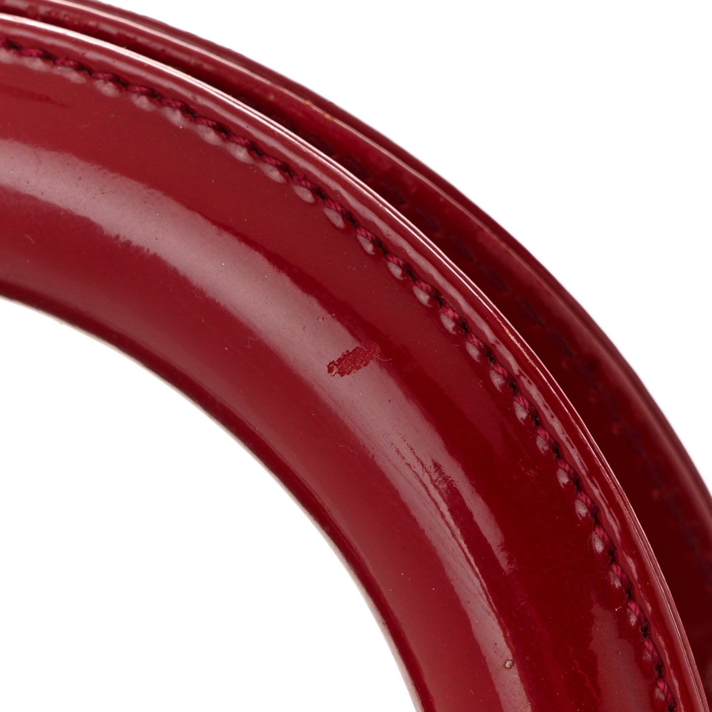 Patent Cannage Medium Lady Dior Red