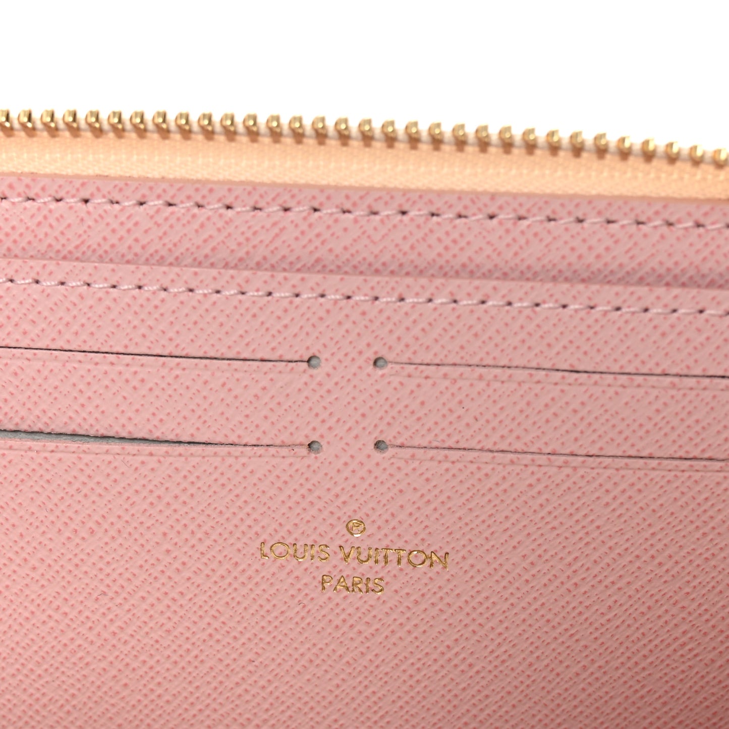 Damier Azur Clemence Wallet Rose Ballerine