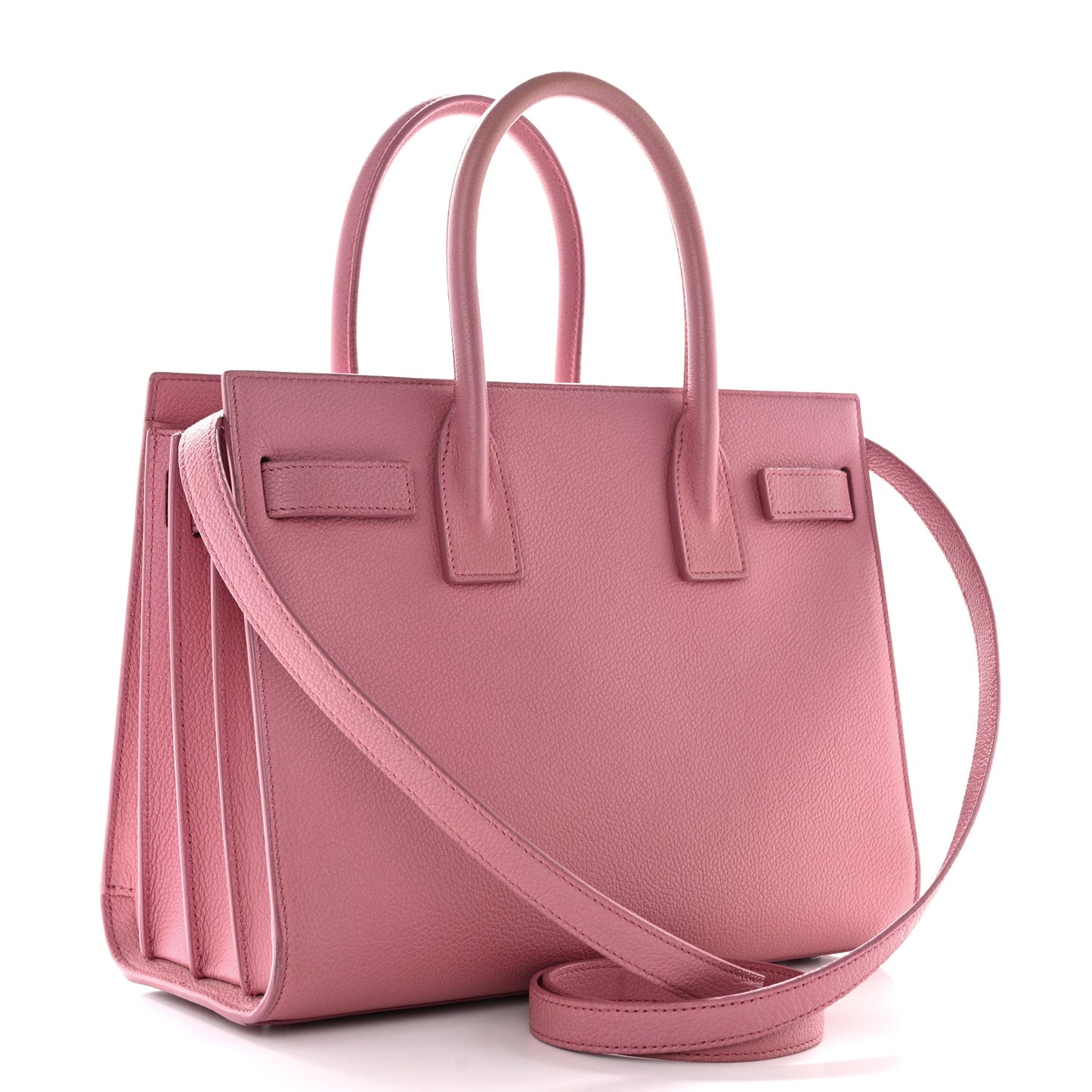 Grained Calfskin Baby Sac De Jour Dark Rose
