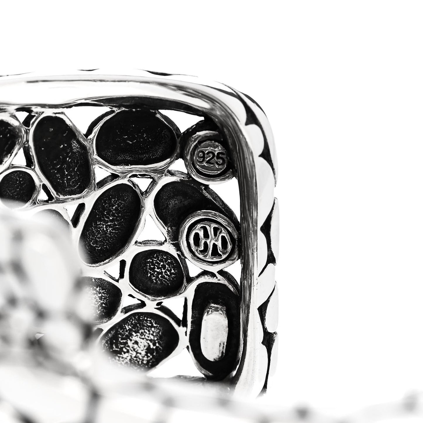 Sterling Silver Kali Pebble Overlap Cuff Bracelet