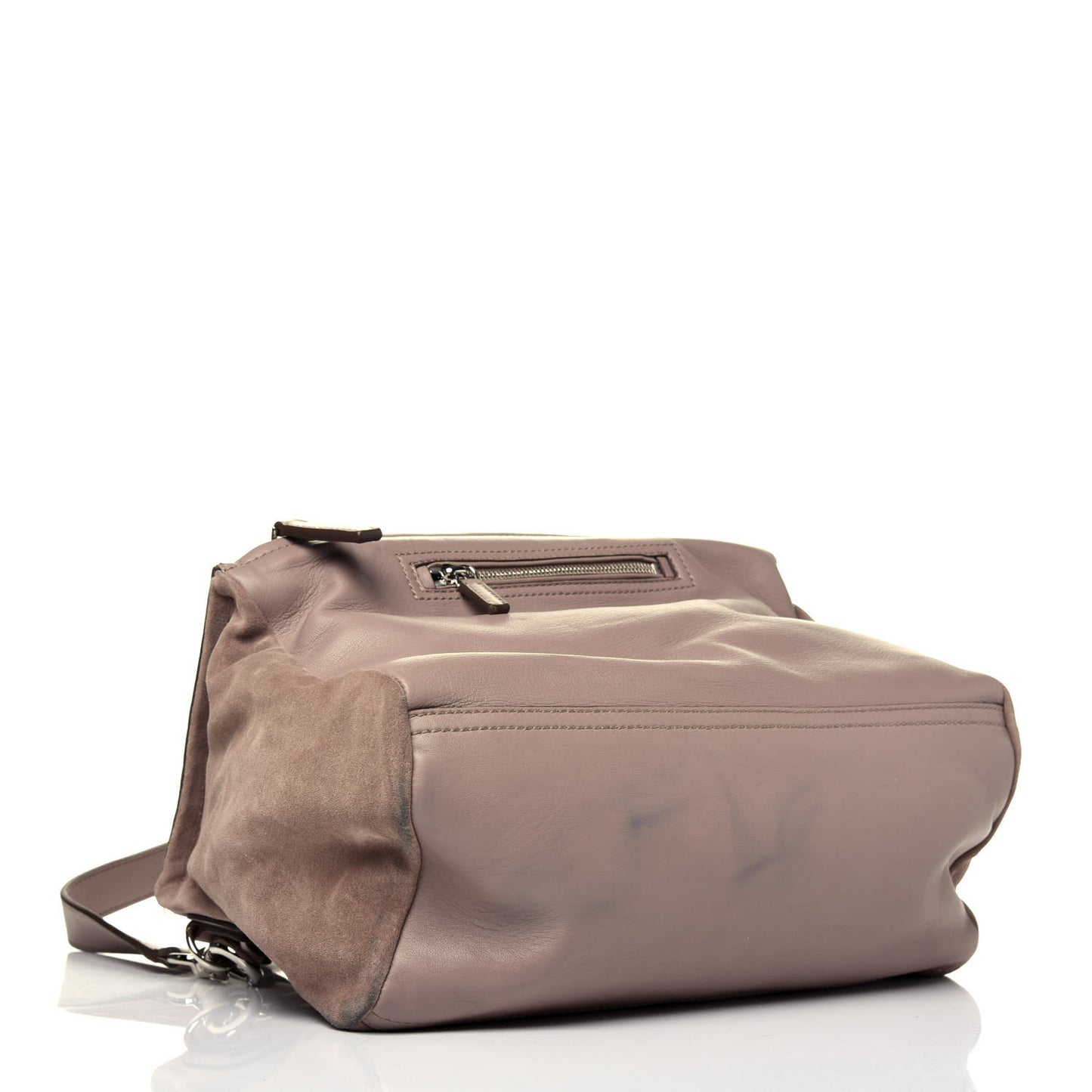 Calfskin Crocodile Embossed Medium Pandora Taupe