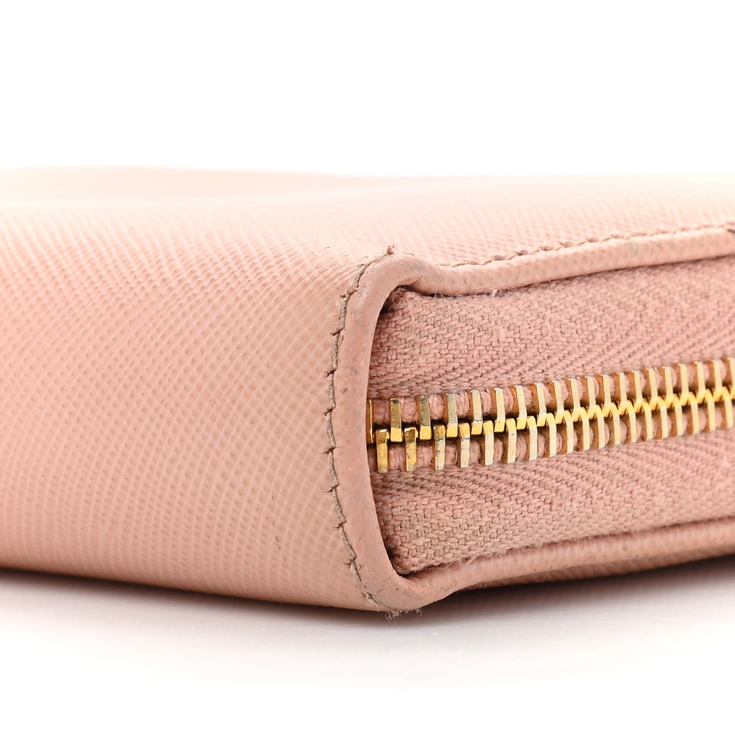 Saffiano Metal Zip Around Wallet Orchidea