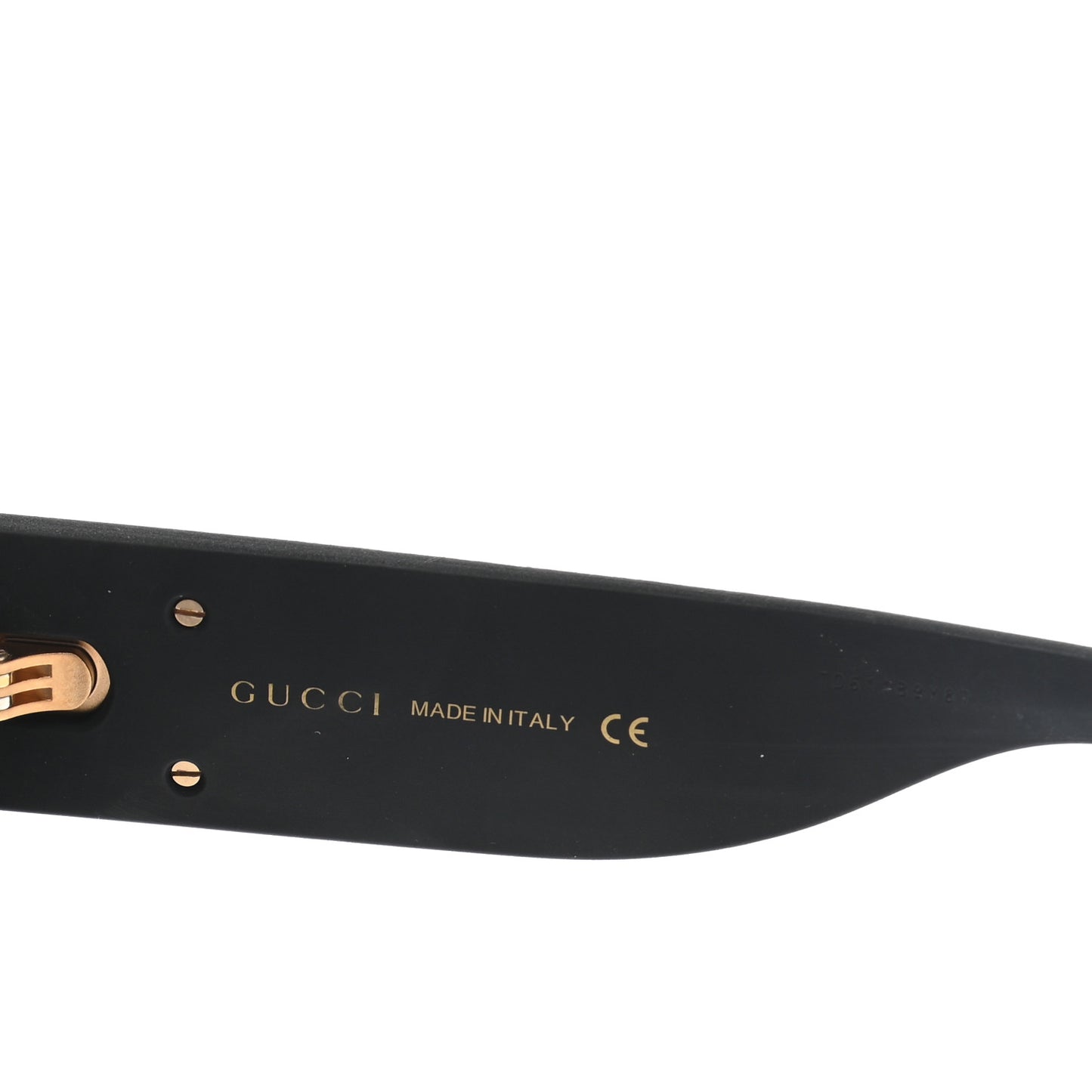 Square Frame GG0102S Sunglasses Glitter Gold