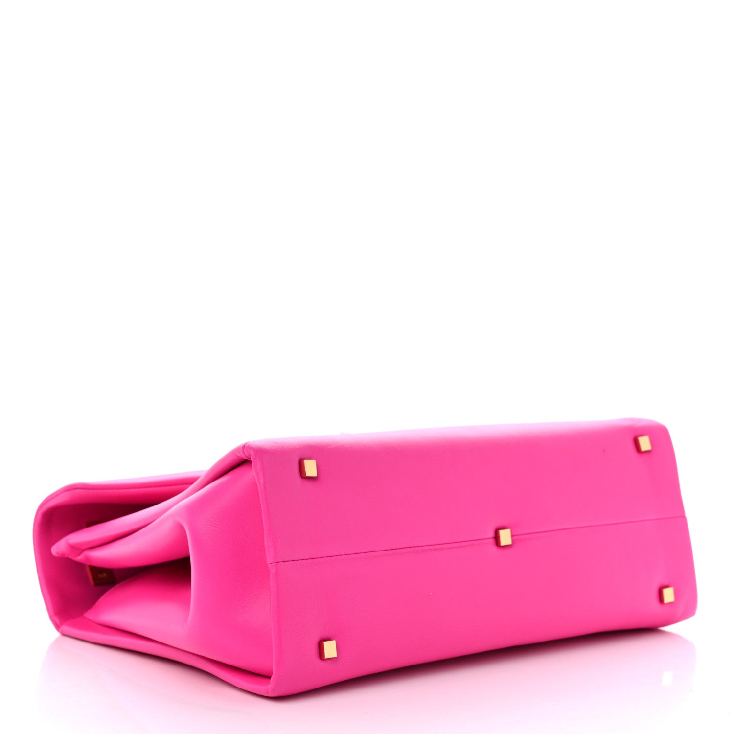 Valentino Garavani Nappa Tonal Monochrome One Stud Top Handle Bag Pink PP 4 of 11