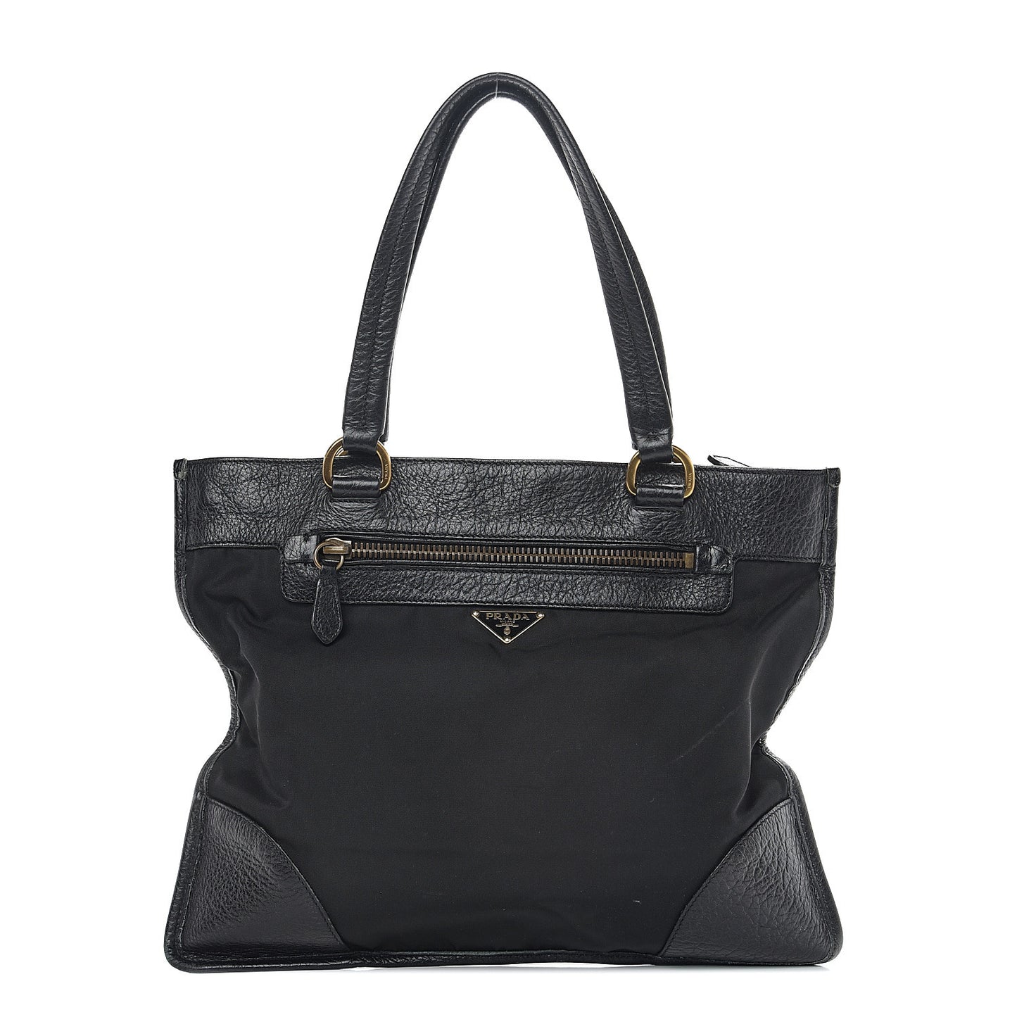 Tessuto Nylon Cervo Deerskin Tote Black