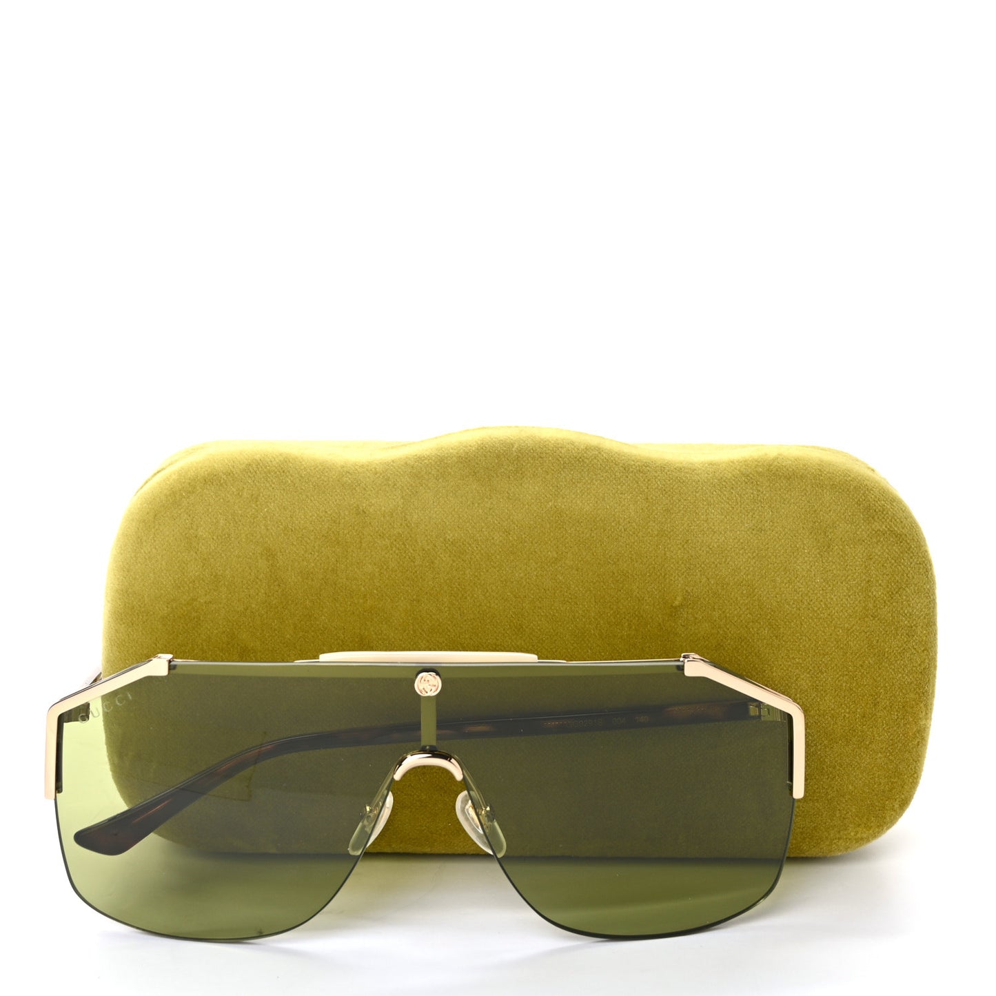 Metal Rimless Square Sunglasses GG0291S Havana