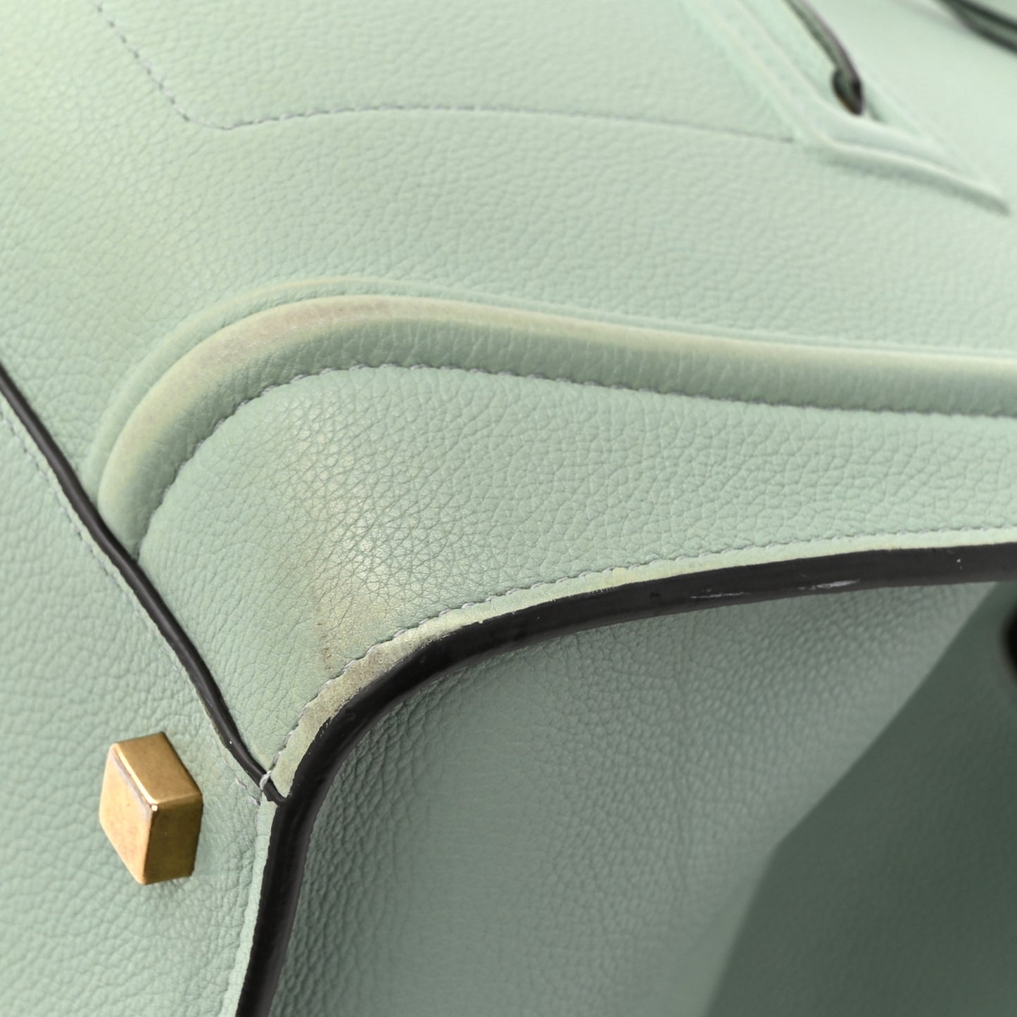 Grained Calfskin Medium Phantom Luggage Jade