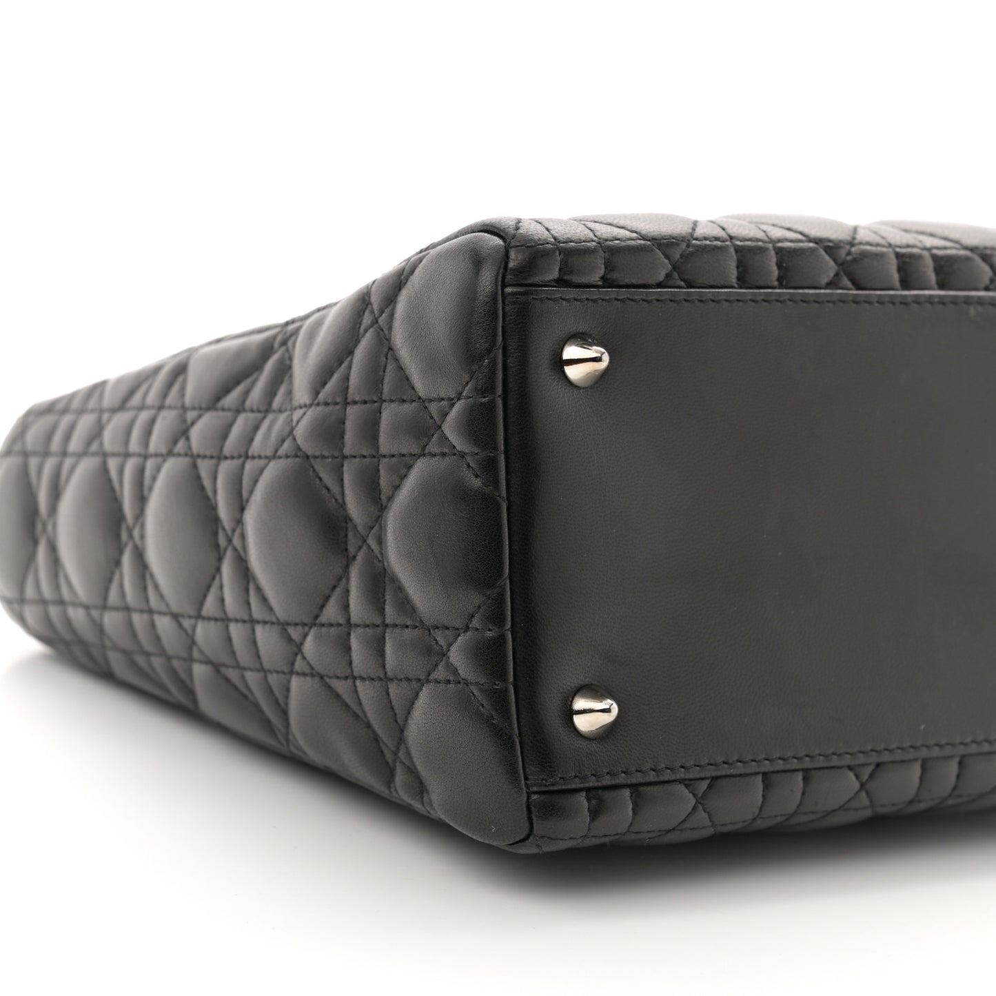 Lambskin Cannage Medium Lady Dior Black