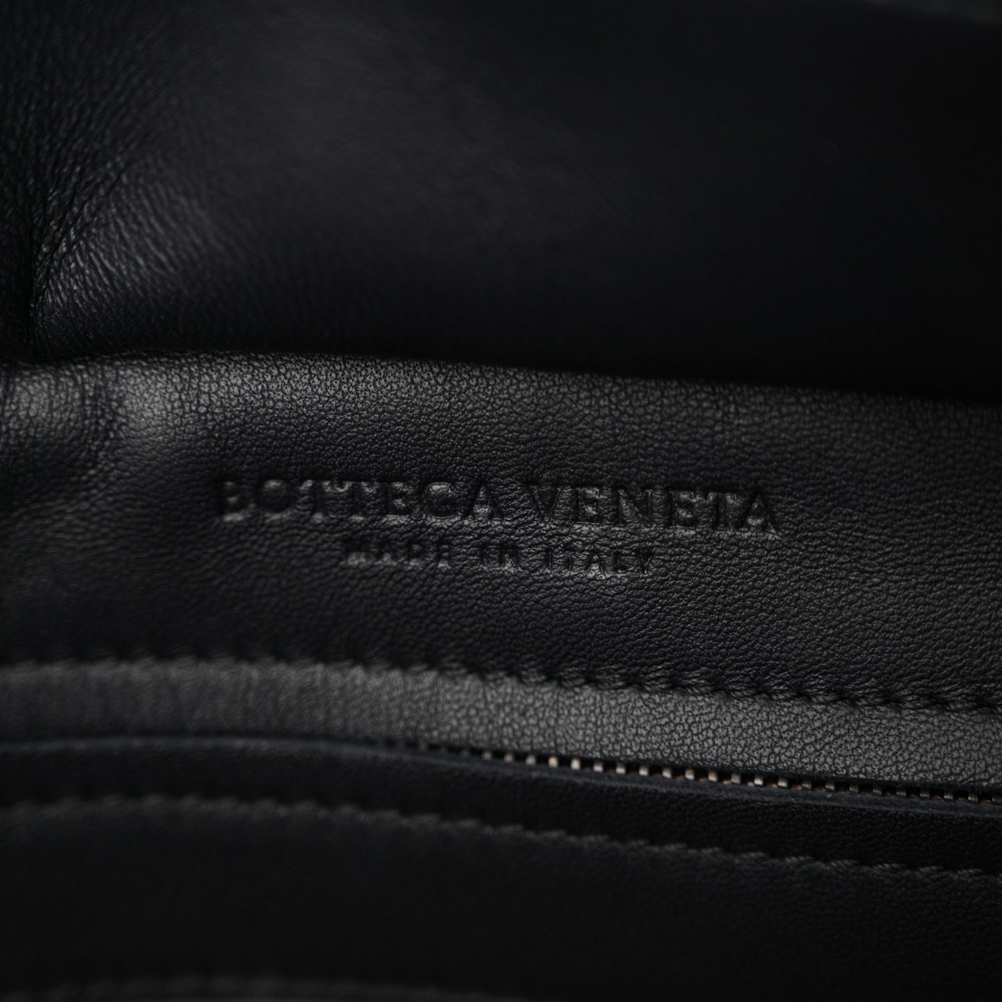 Nappa Snakeskin Intrecciato Medium Monaco Satchel Black