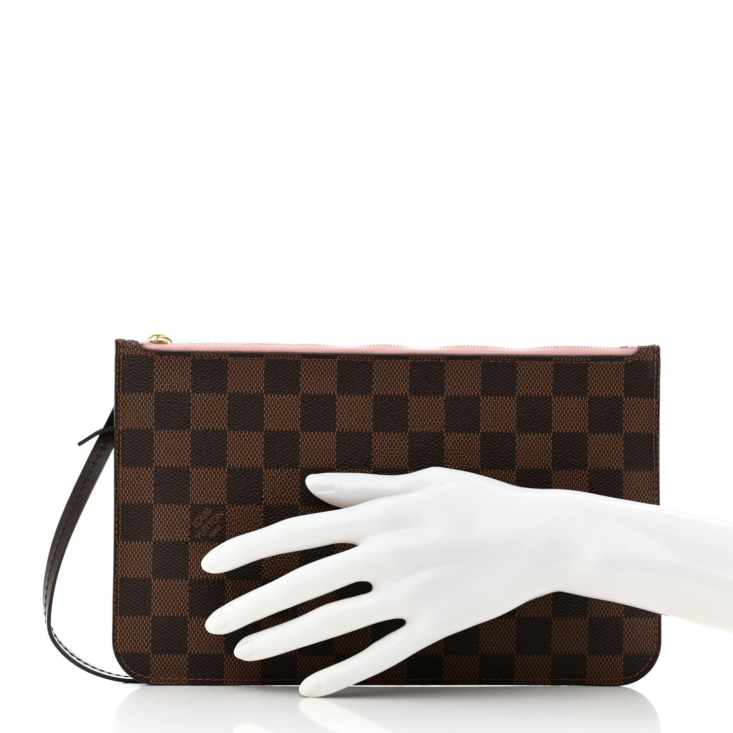 Damier Ebene Neverfull MM GM Pochette Rose Ballerine