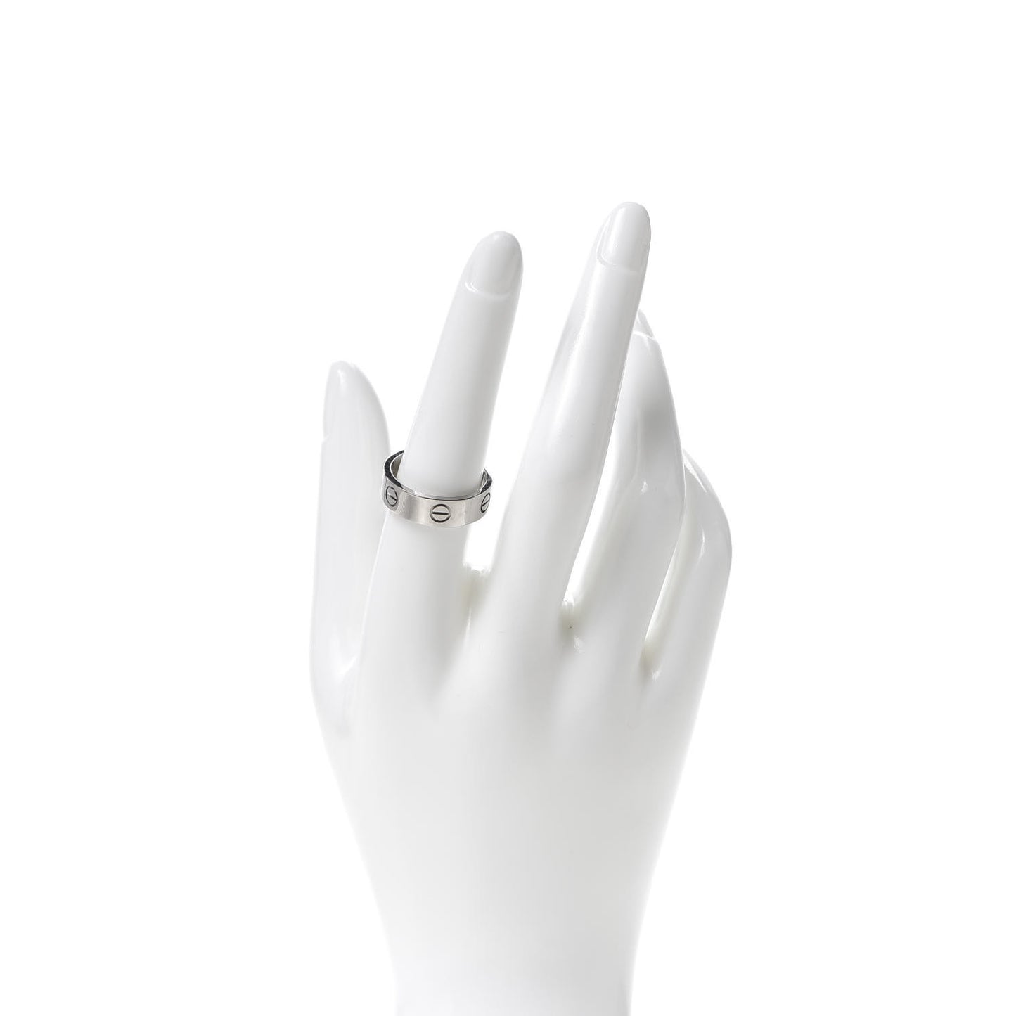 18K White Gold 6mm LOVE Ring 57 8