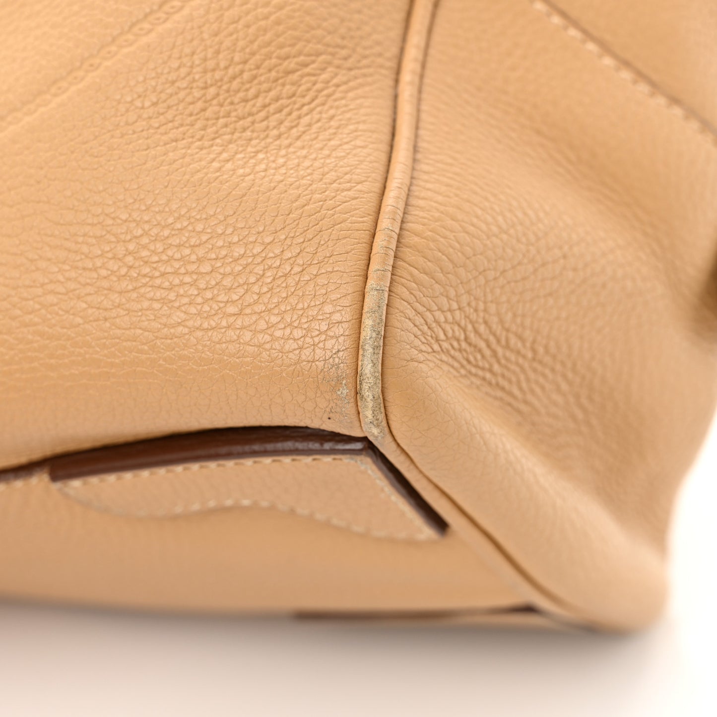 Vitello Daino Print Logo Bowler Beige